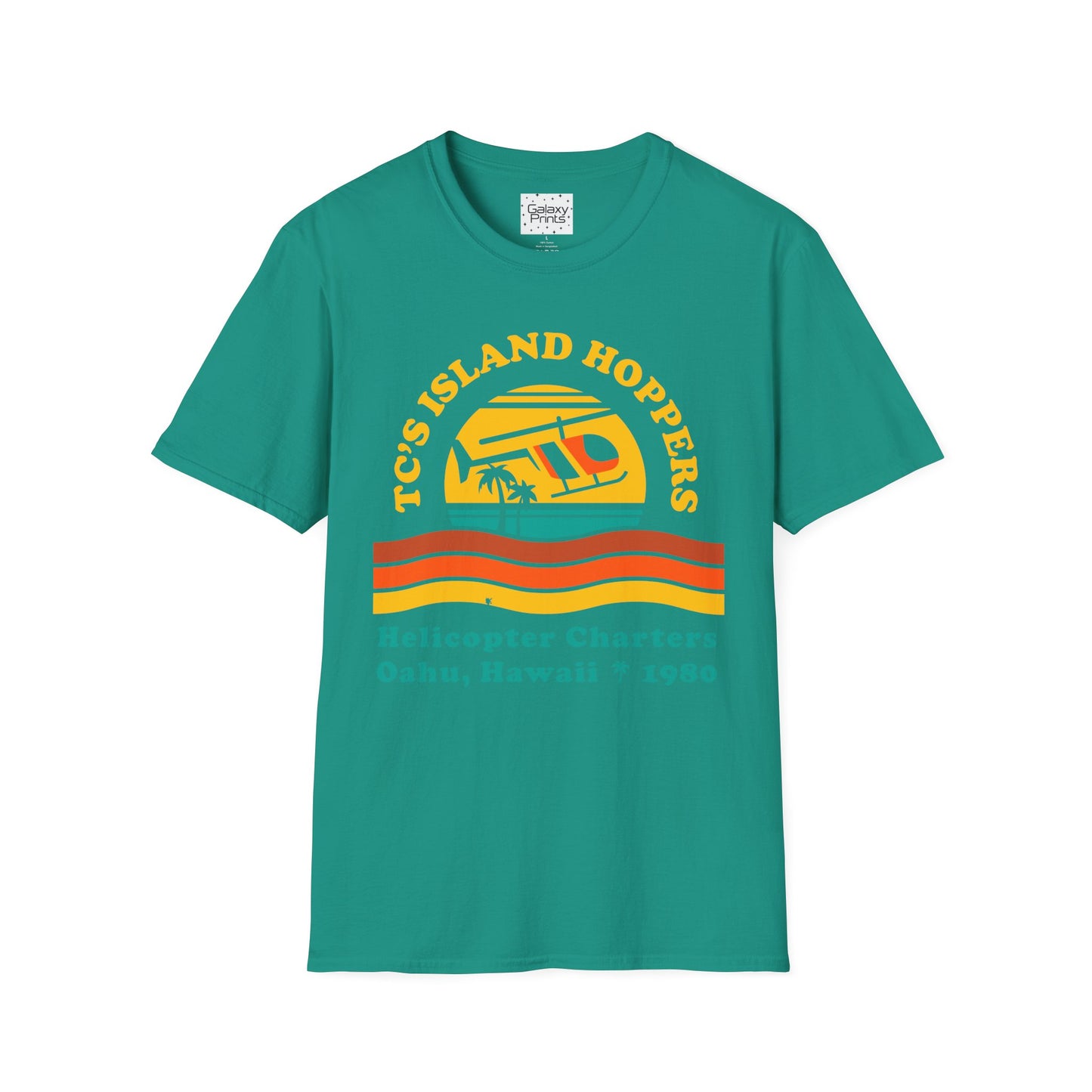 Unisex T-Shirt - POP Culture - 'From the HIT TV Show Magnum PI - TC's Helicopter Charterers & Rides'