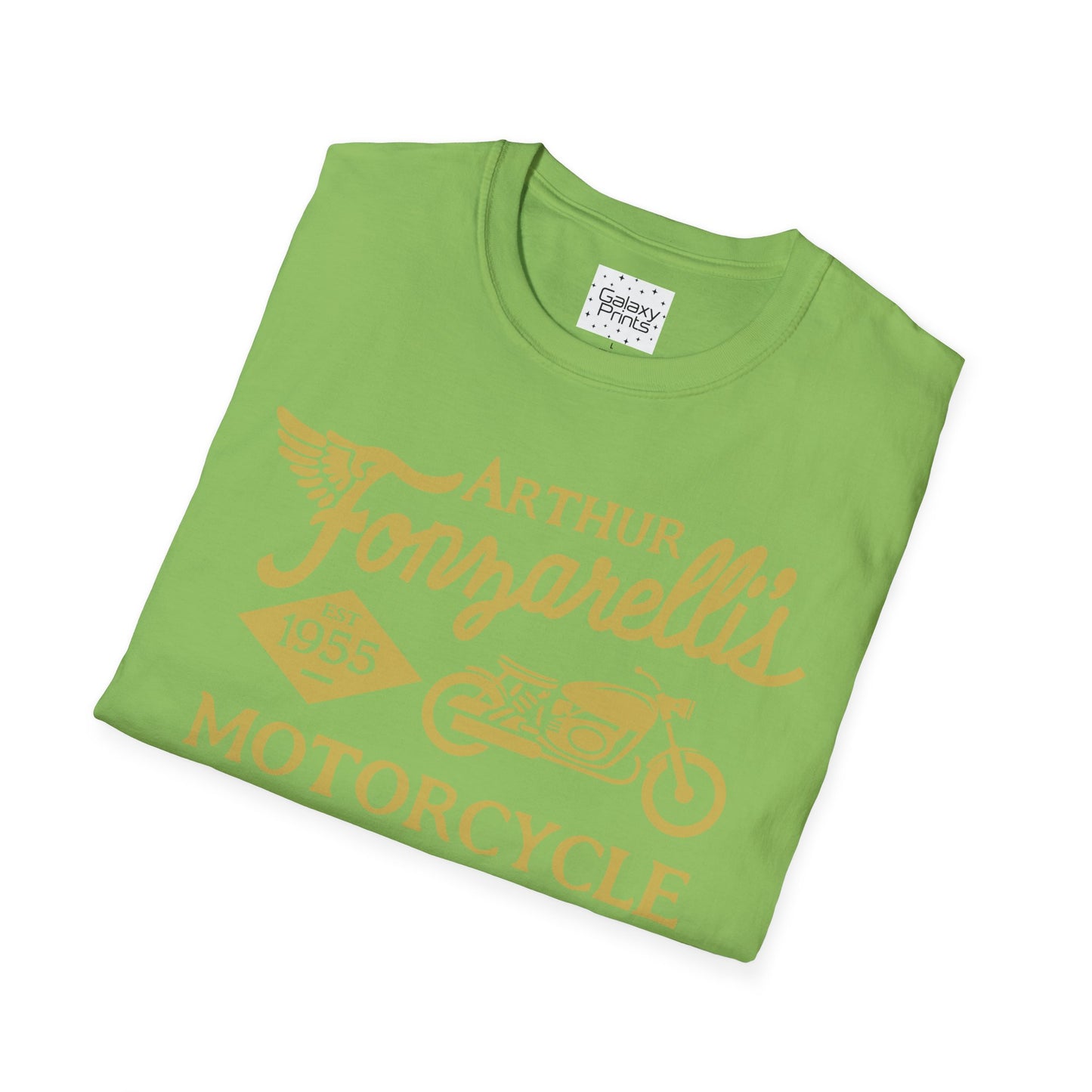 Unisex T-Shirt - POP Culture - 'Arthur Fonzarelli's Motorcycle Service & Repair Shop T-shirt from the Hit TV Show HAPPY DAYS - Fonzie - The Fonz'