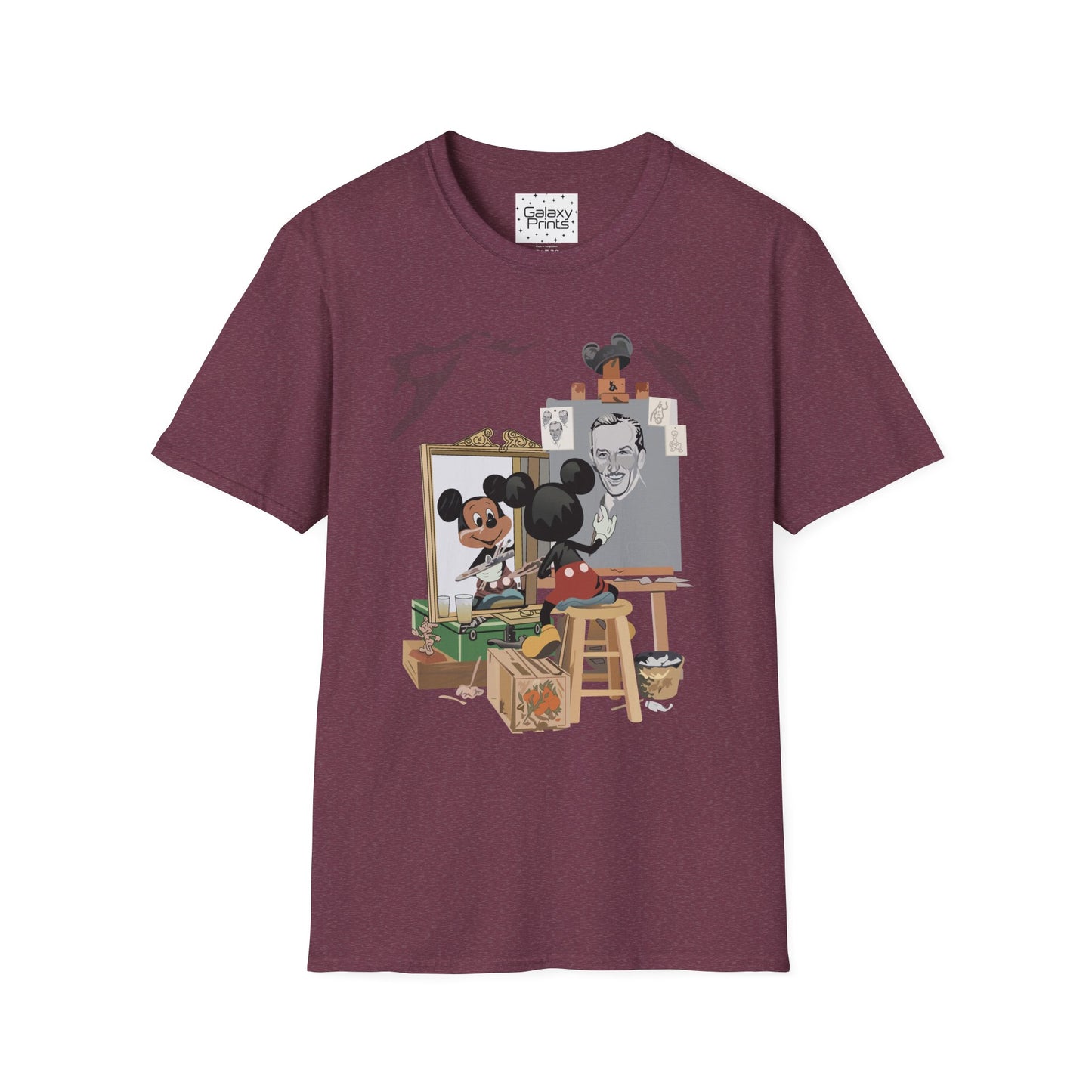 Unisex T-Shirt - DISNEY Inspired - 'Mickey Painting Walt'