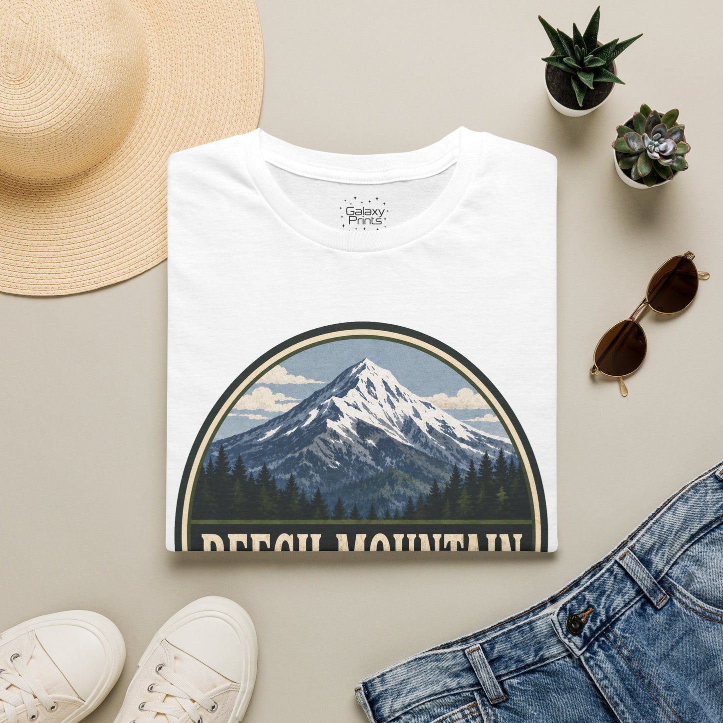 Mountain Graphic T-Shirt — “Beech Mountain, North Carolina” Vintage Outdoor Tee
