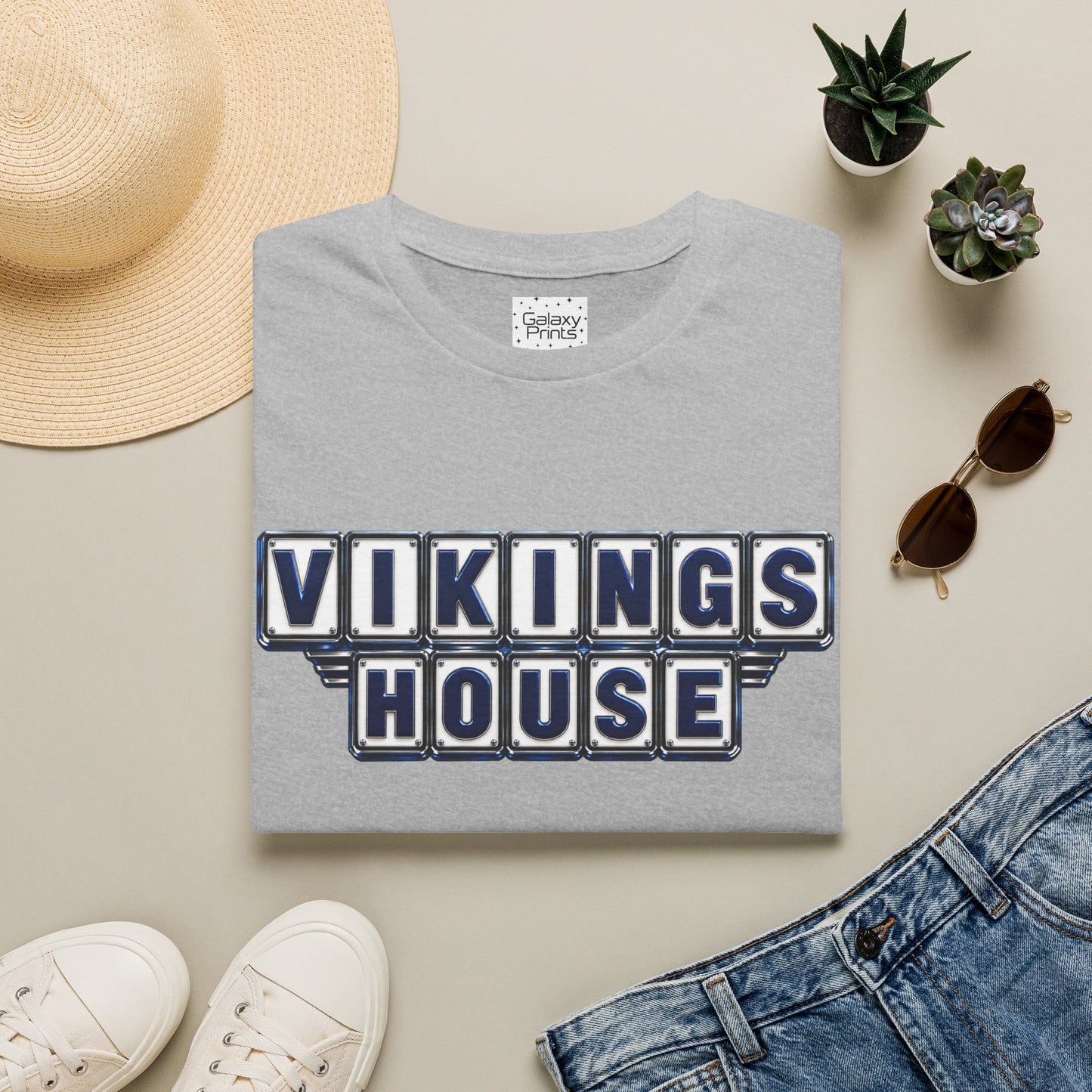 Vikings House - Getting Served — Hoggard School Spirit Tee - Scattered Smothered Covered
