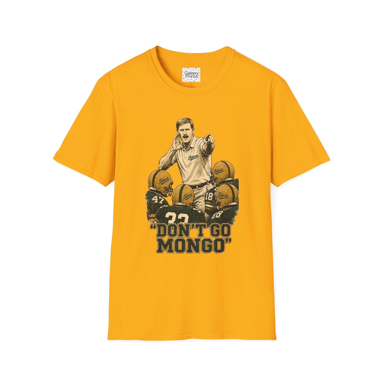 Lees-McRae College Bobcats Vintage Football T-Shirt — Coach Bryan "Don't Go MONDO" - Forever Undefeated