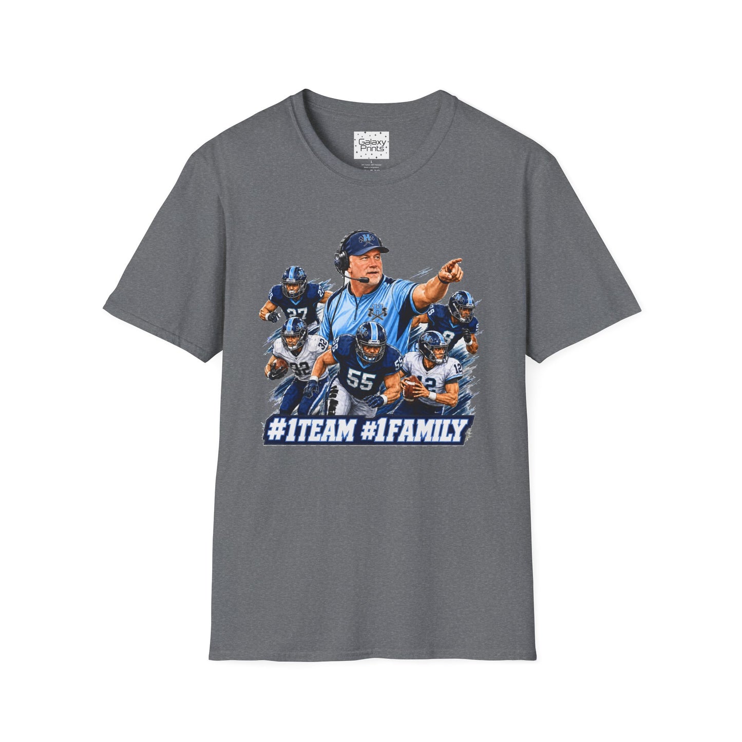 Hoggard Vikings Inspired - 1TEAM 1FAM - Viking Helmet - Unisex T-Shirt