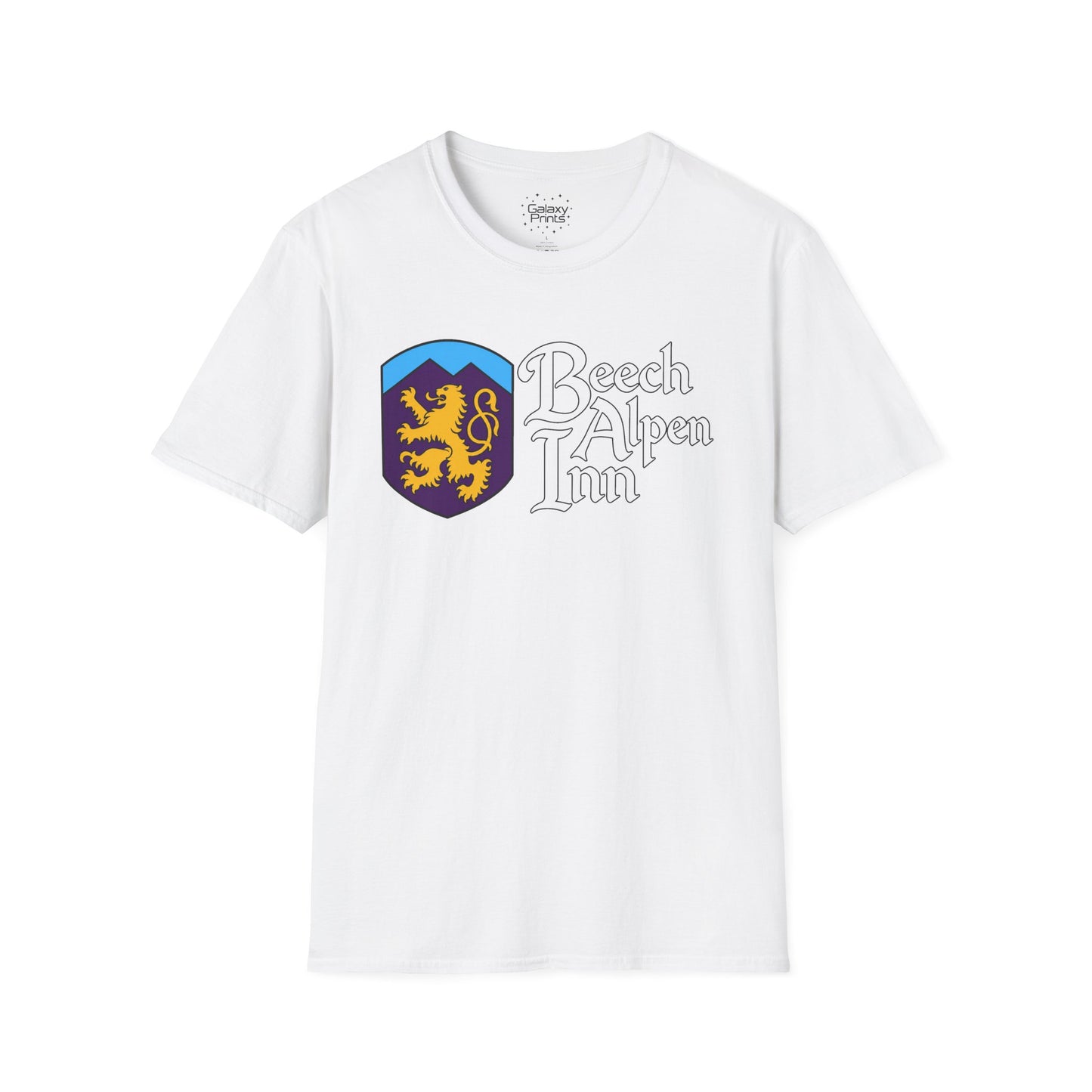 Beech Alpen Inn Crest Tee - (vintage heraldic logo) T-Shirt - Beech Mtn, NC