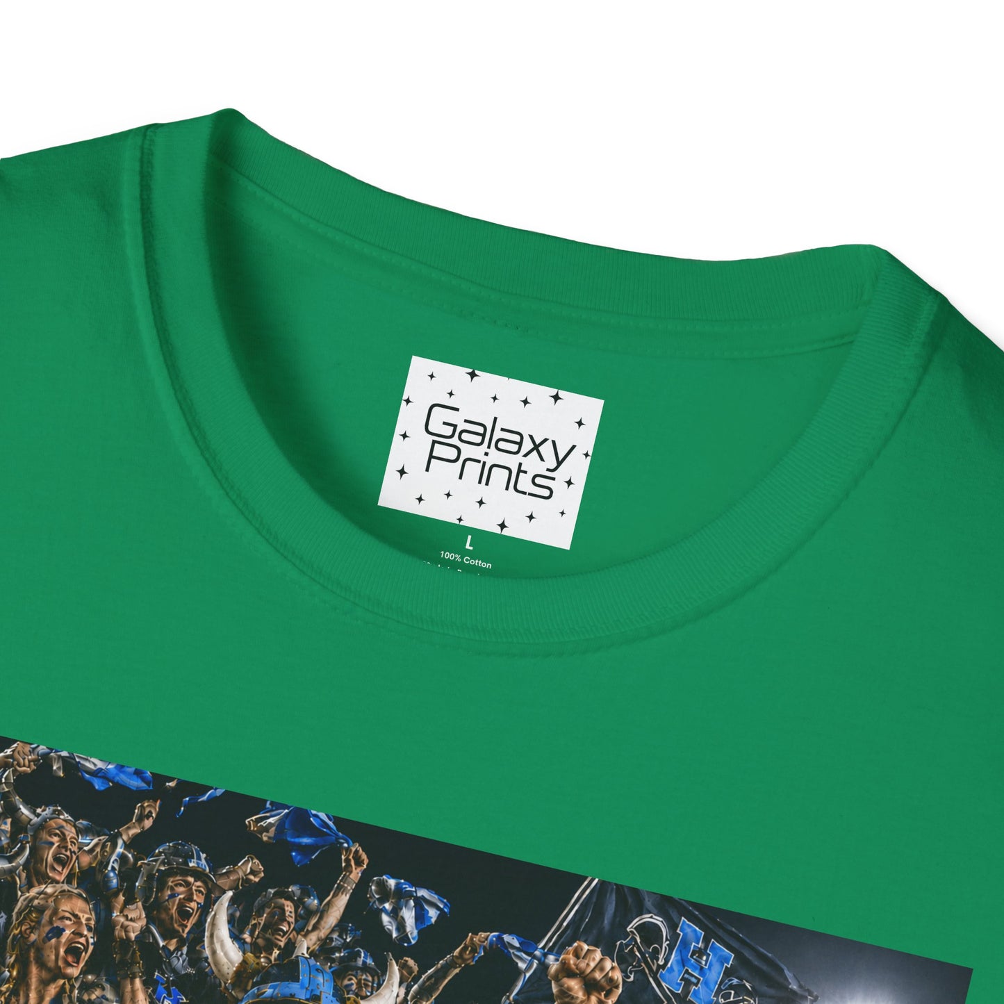 Viking Fans with #1 FAN T‑Shirt — '#1 FAN leading the fight' Graphic Tee - Viking crowd