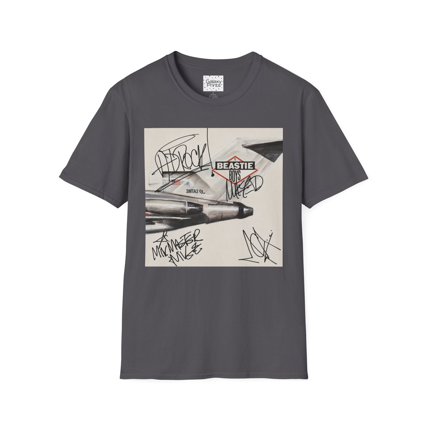 B-Boys "Licensed to Ill" Autographed Band T-Shirt - Graffiti