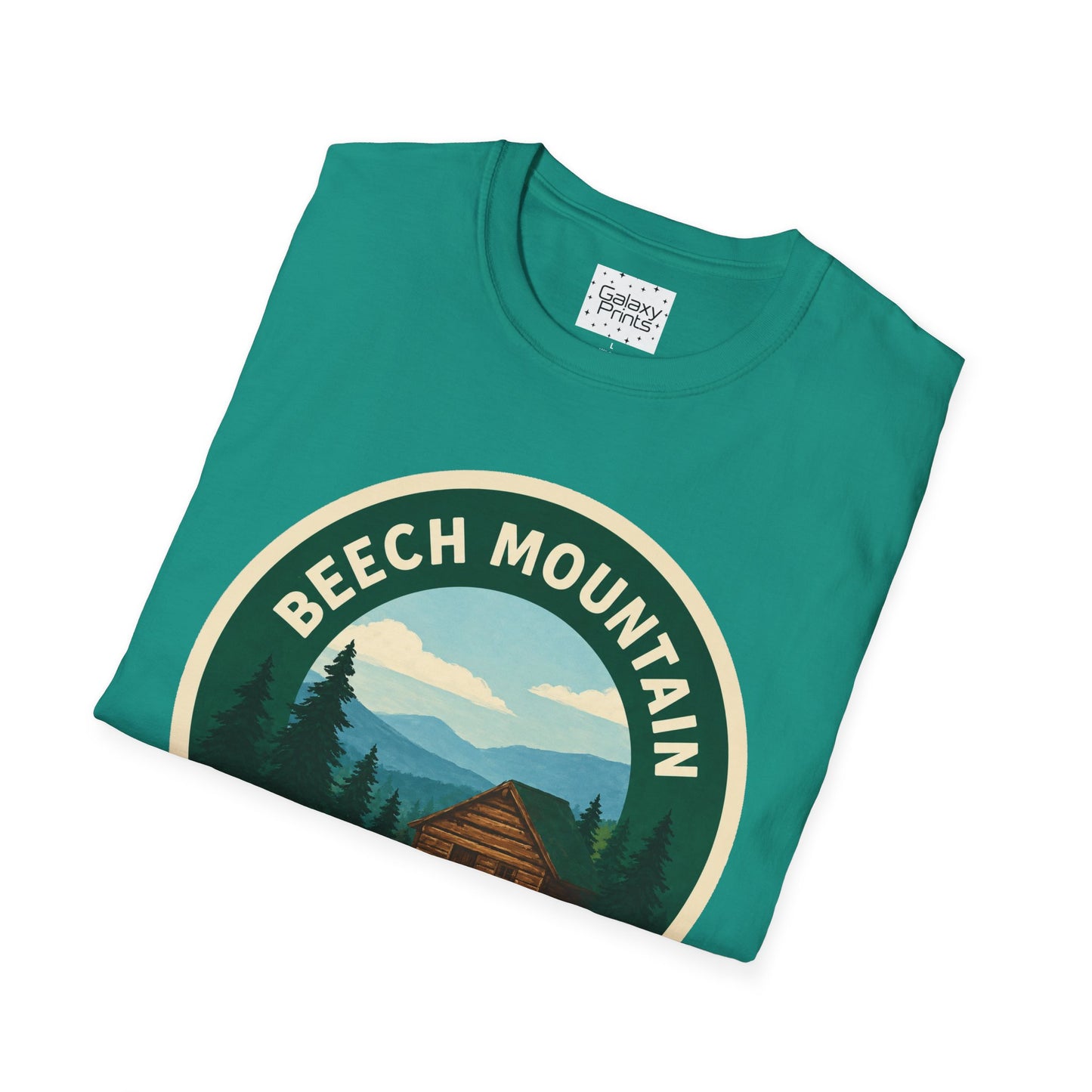 Beech Mountain NC T-Shirt — Mountain Cabin Scenic Graphic Tee
