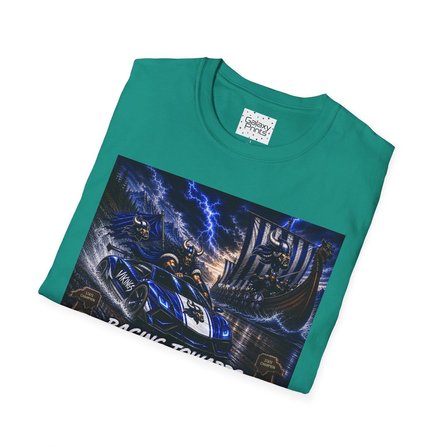 Copy of Unisex T-Shirt - Hoggard Vikings Inspired - Hoggard helmet and 'Domination is a State of Mind' - over our rivals
