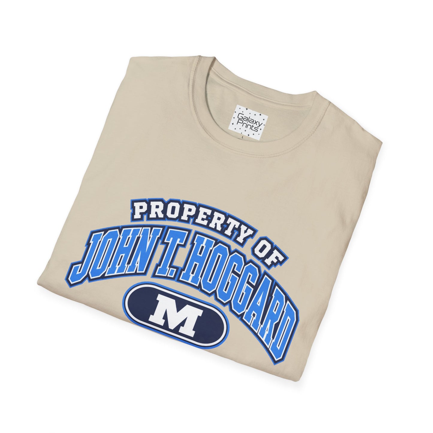 Property of JTH Vikings T‑Shirt M — Viking in Power Circle back - Hoggard School Spirit Tee