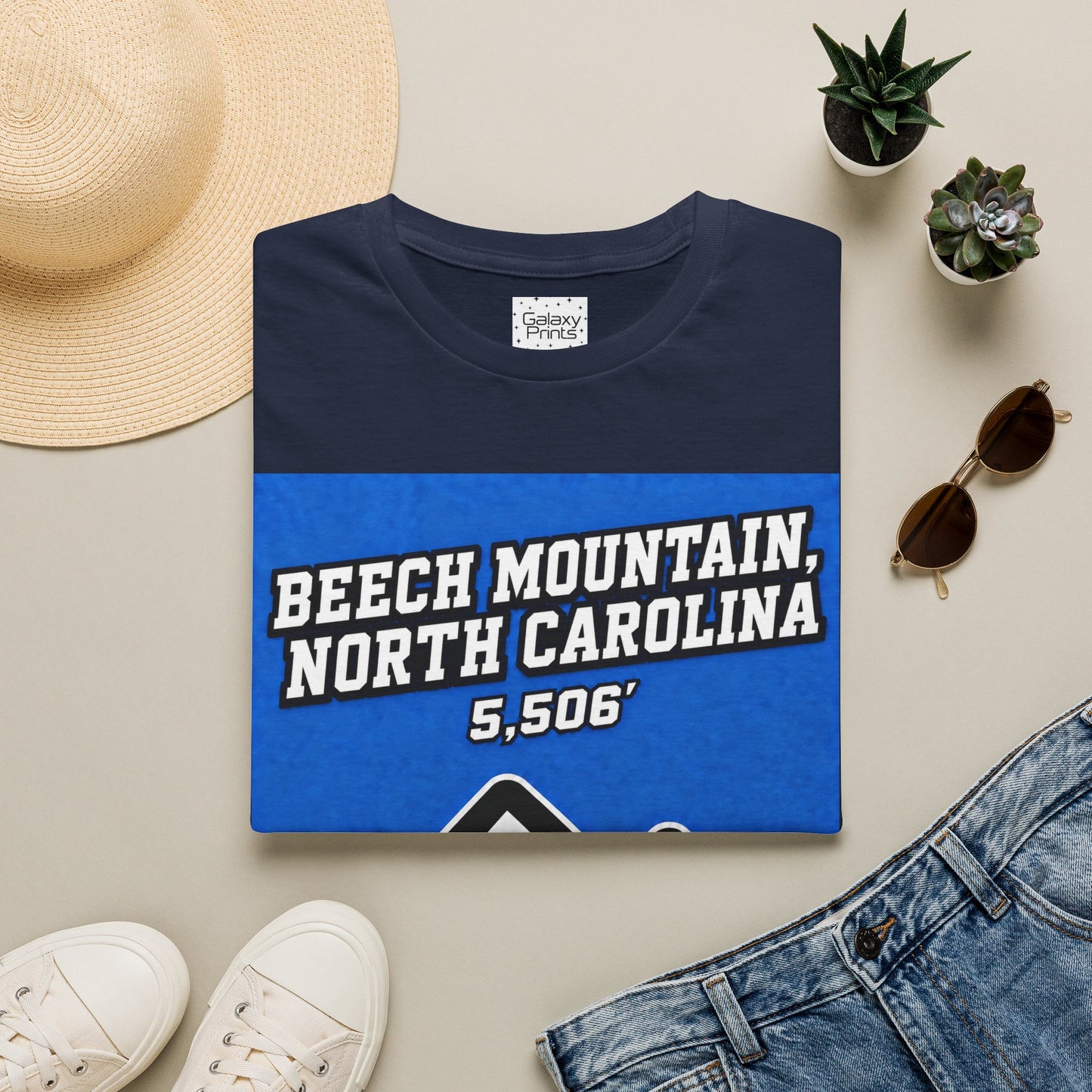 Beech Mountain North Carolina T-Shirt – 5,506' Drinking Town with Skiing Problem - Graphic Tee