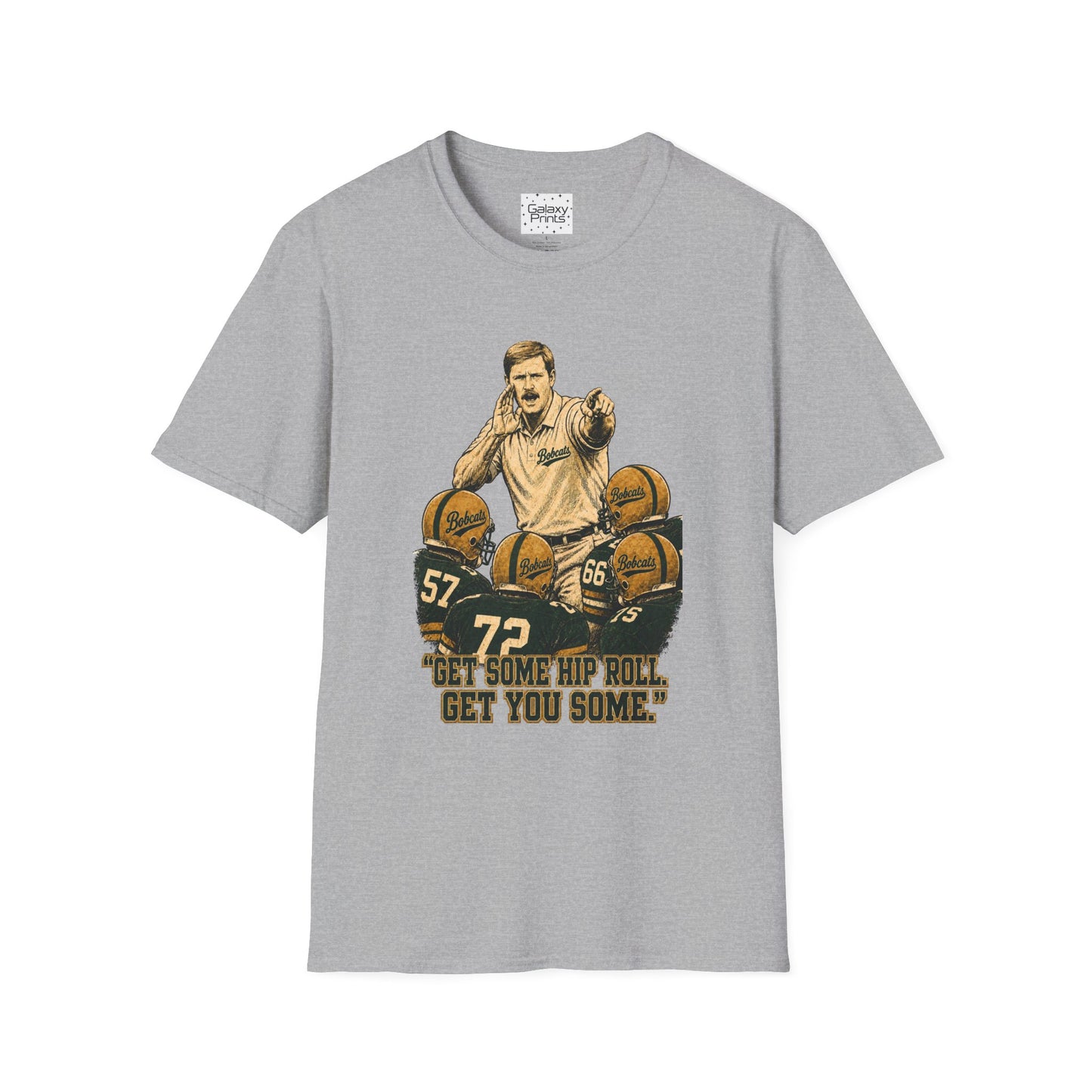 Lees-McRae College Bobcats Vintage Football T-Shirt — Coach Bryan 2  "Get some hip roll, get you some" - Forever Undefeated