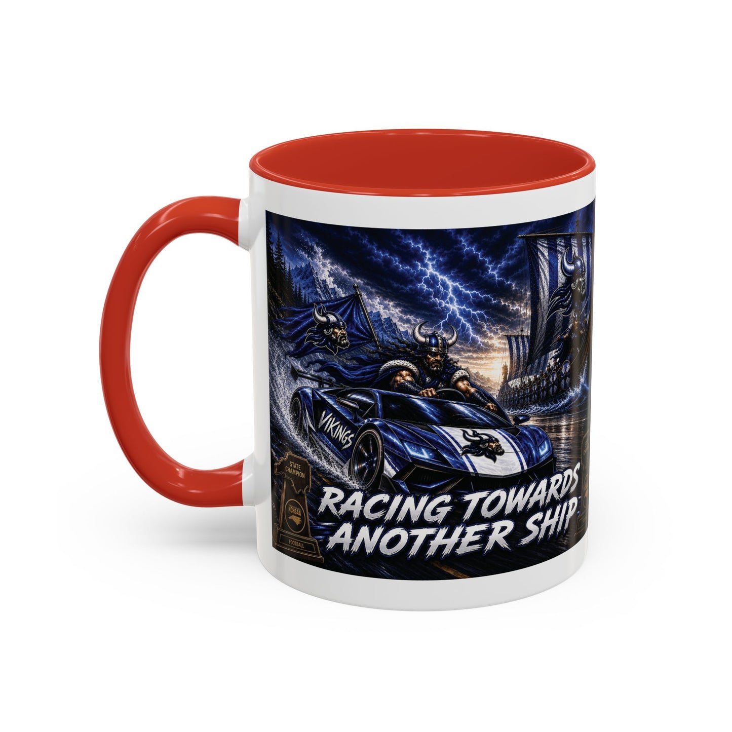 Hoggard Vikings Stylish Accent Coffee Mug  "Race to another Ship" and "Dive in the fast lane"- Perfect for Daily Brew & Gifts