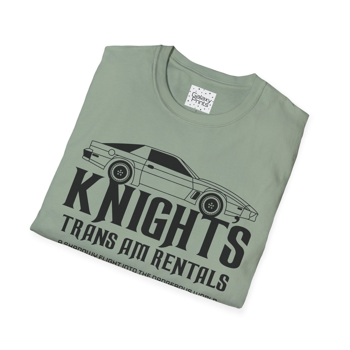 Unisex T-Shirt - POP Culture - 'From the Hit TV Show NIGHTRIDER it's KITT Car with KNIGHT's Trans Am Rentals'