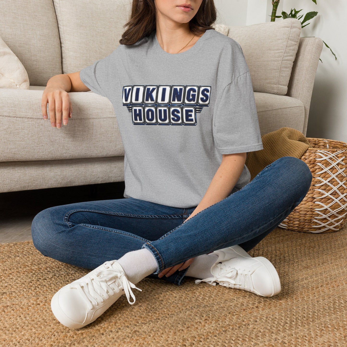 Vikings House - Getting Served — Hoggard School Spirit Tee - Scattered Smothered Covered