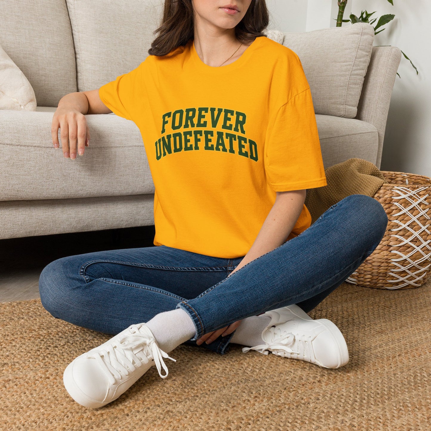 Lees-McRae College Bobcats Vintage Football T-Shirt — Forever Undefeated - Wooden Nickel / Chip