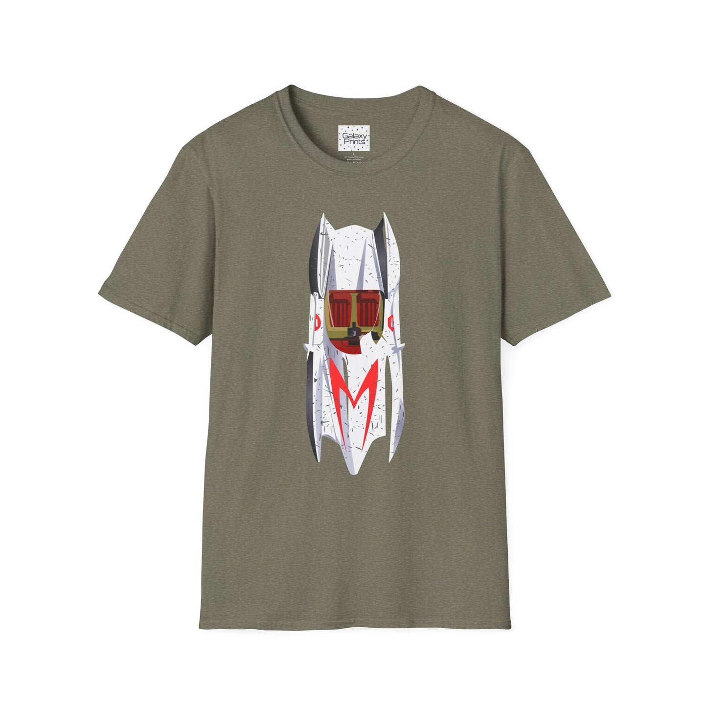 Unisex T-Shirt - POP Culture - 'The MACH 5 Sky view from the Cartoon SPEED RACER - Go Speed Racer, Go Speed Racer, Go Speed Racer, Goooo'