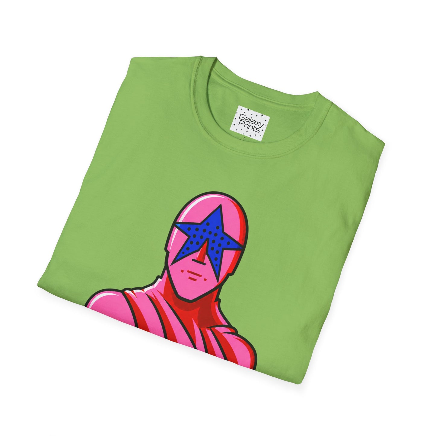 STAR MAN Nin Wrestling video game "NOW" and "THEN" T-Shirt — Retro Pop Hero Graphic Tee - Nin Wrestler STAR MAN video game - Current Culture