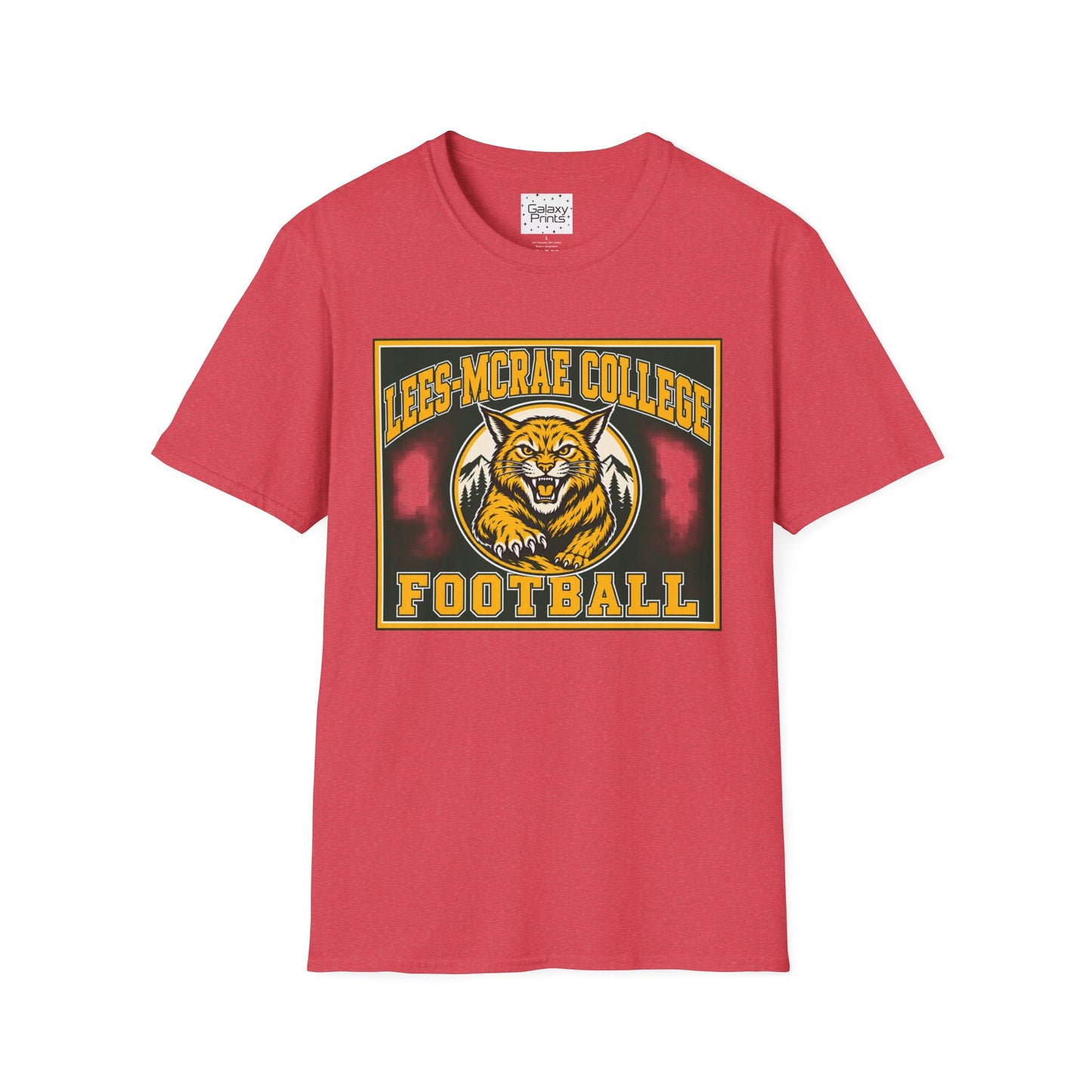 Lees-McRae College Bobcats Vintage Football T-Shirt — Retro Wily Bobcat