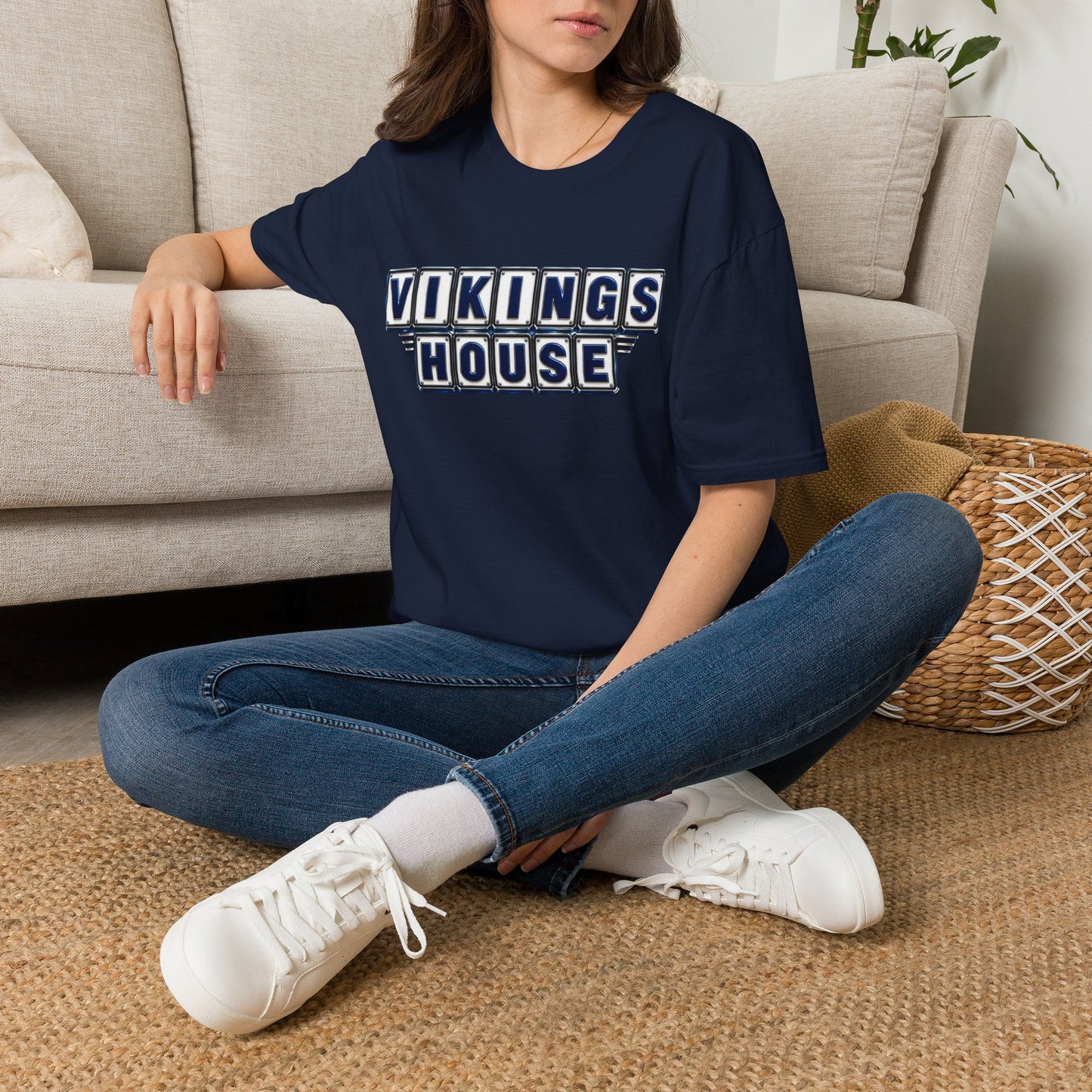 Vikings House - Getting Served — Hoggard School Spirit Tee - Scattered Smothered Covered