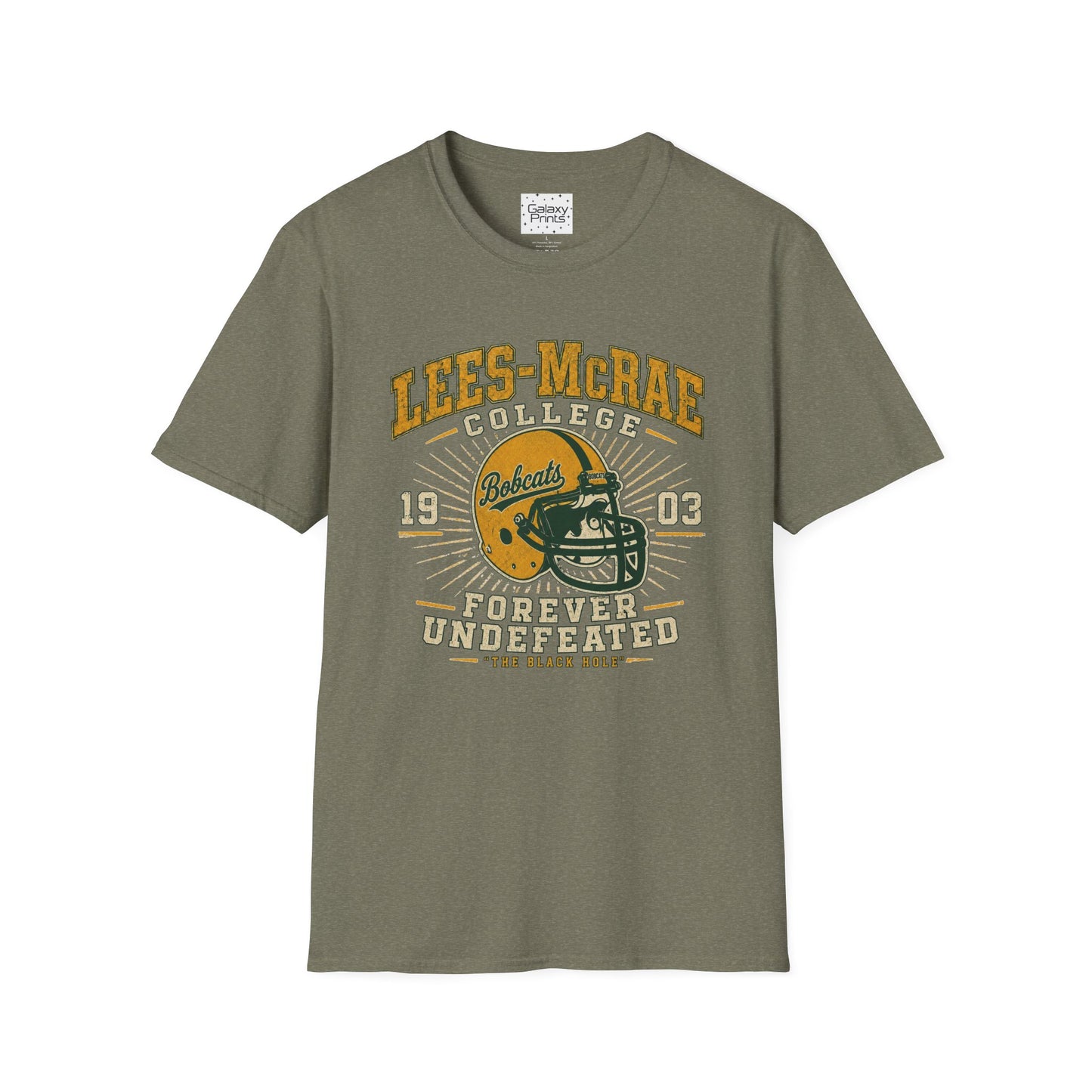 Lees-McRae College Bobcats Vintage Football T-Shirt — Forever Undefeated - The Black Hole