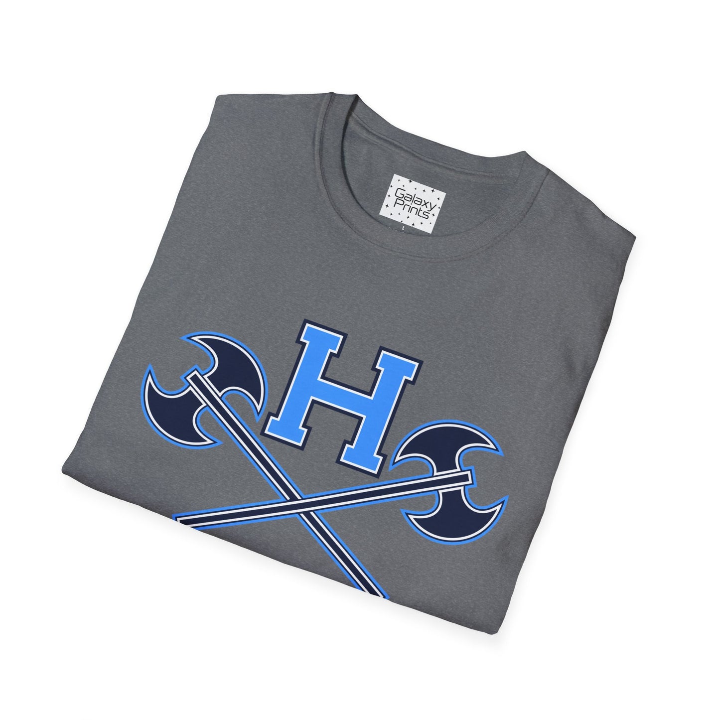 Hoggard - H w/ Axes T-Shirt – Blue 'H' with Crossed Battle Axes Graphic Spirit Tee