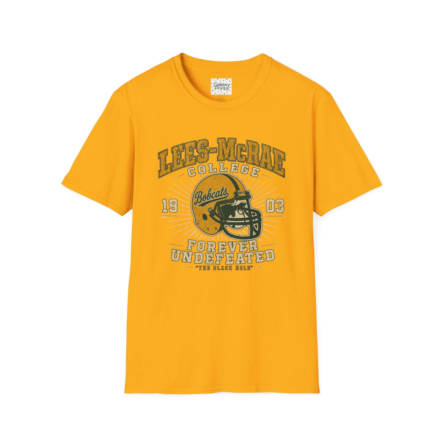 Lees-McRae College Bobcats Vintage Football T-Shirt — Forever Undefeated - The Black Hole