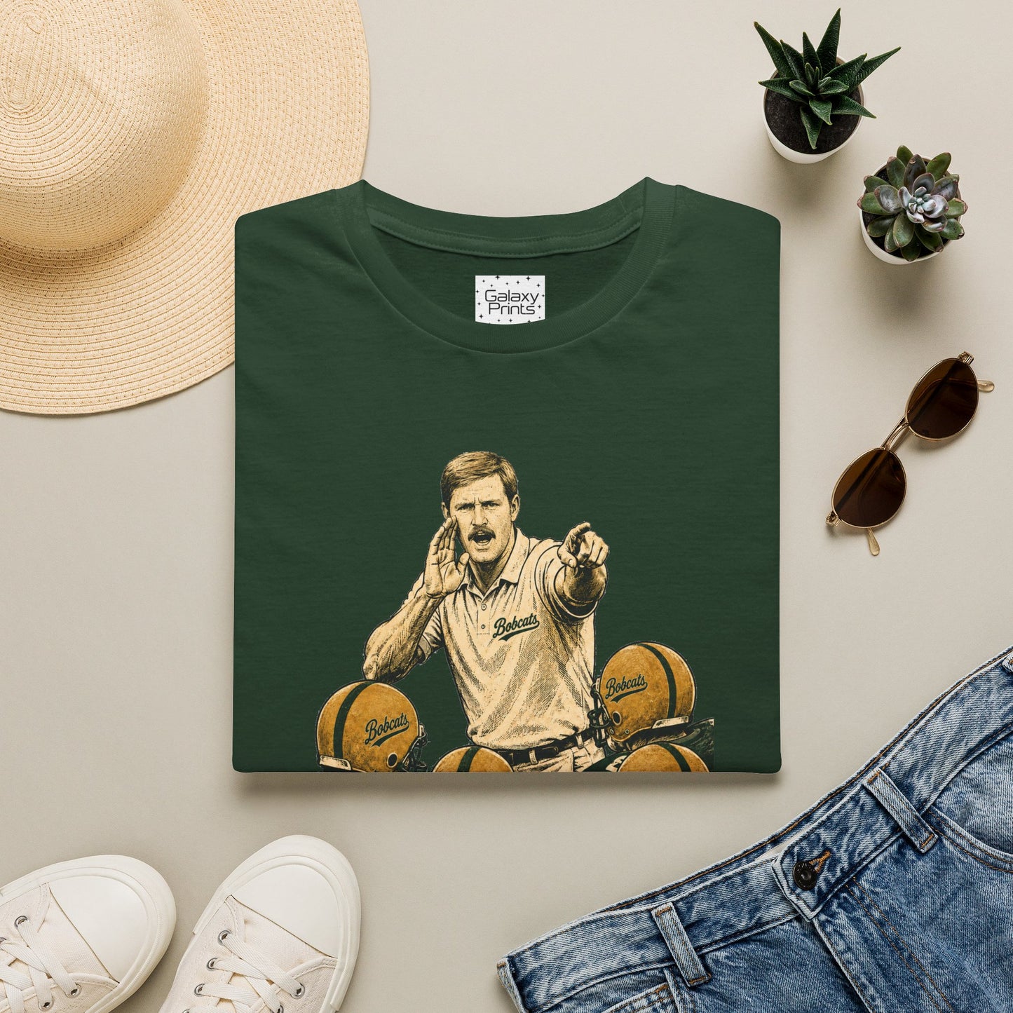 Lees-McRae College Bobcats Vintage Football T-Shirt — Coach Bryan "Don't Go MONDO" - Forever Undefeated