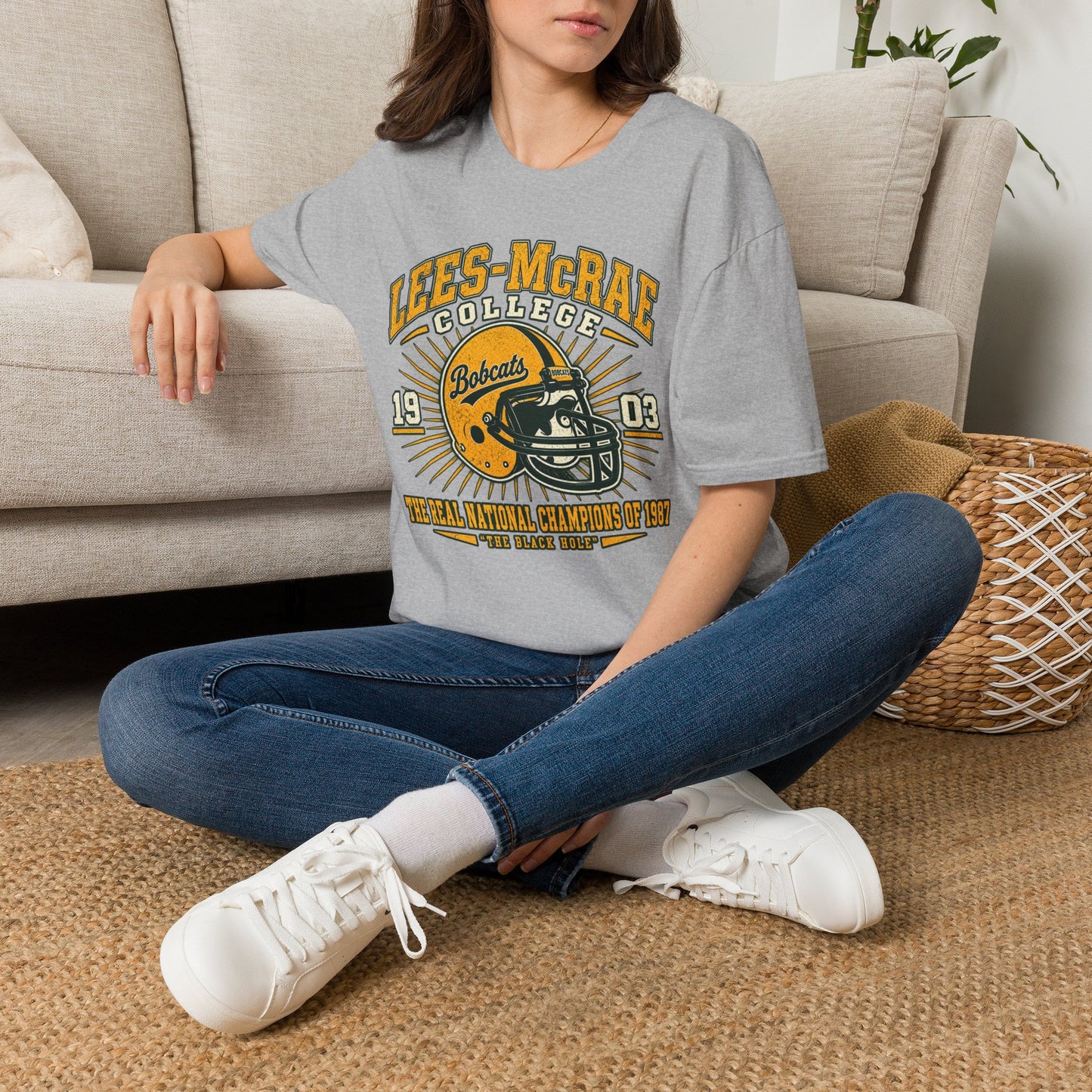Lees-McRae College Bobcats Vintage Football T-Shirt — Retro 1903 Design