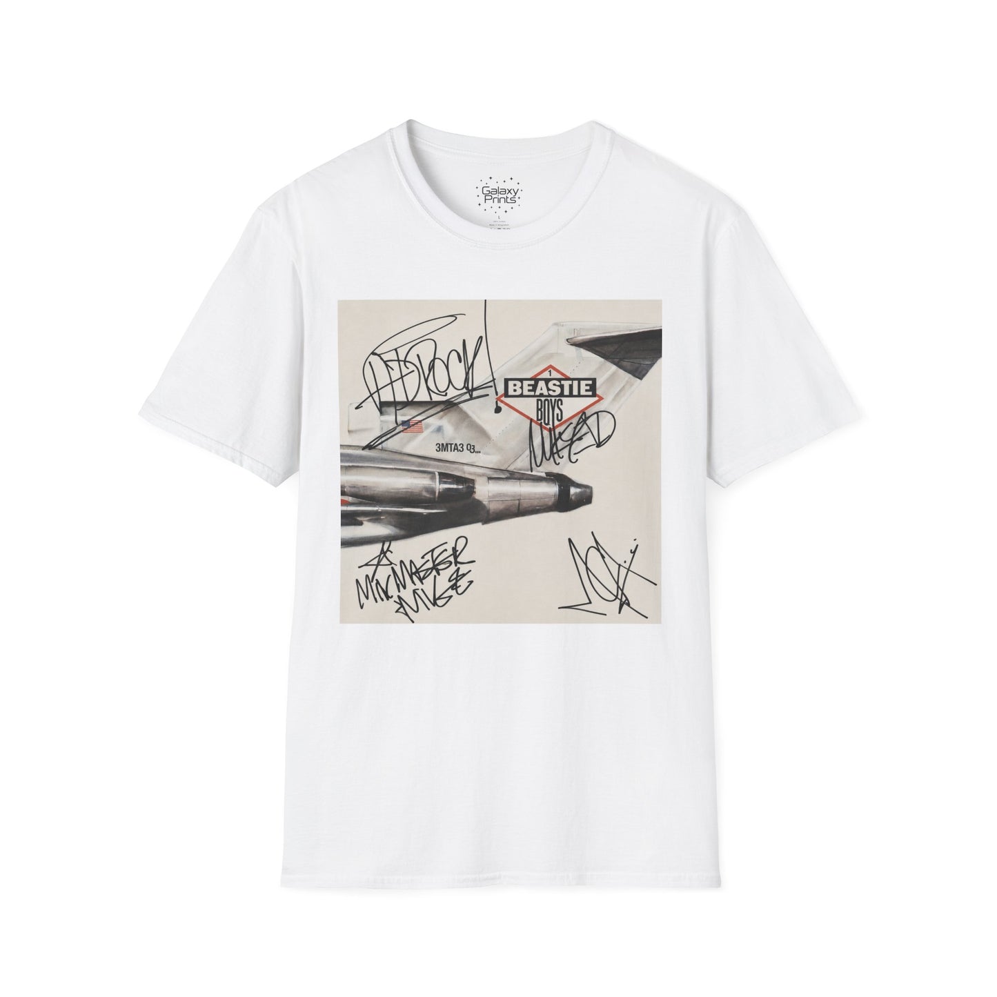 B-Boys "Licensed to Ill" Autographed Band T-Shirt - Graffiti