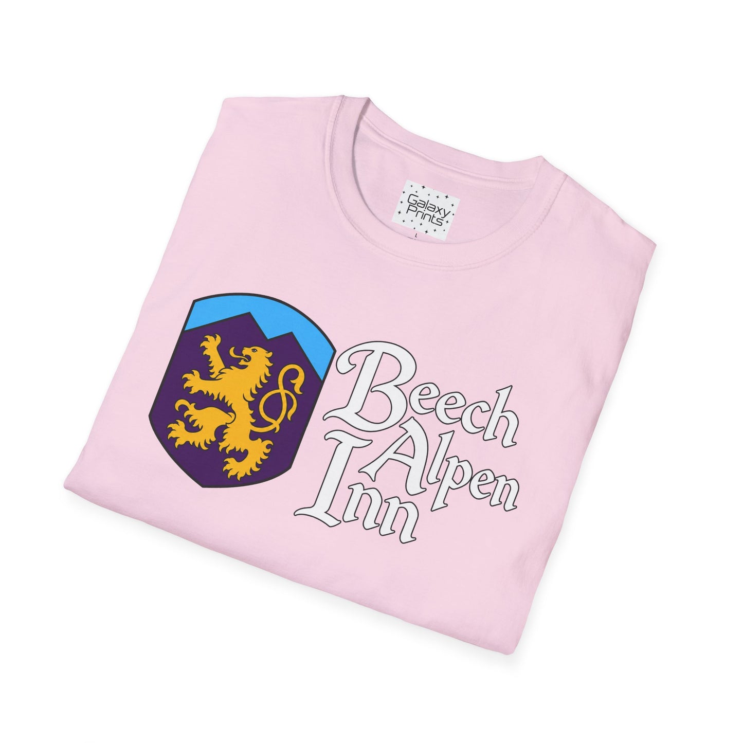 Beech Alpen Inn Crest Tee - (vintage heraldic logo) T-Shirt - Beech Mtn, NC