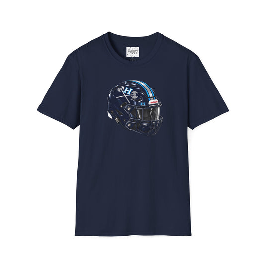 Unisex T-Shirt - Hoggard Vikings Inspired - Hoggard helmet and 'Domination is a State of Mind' - over our rivals