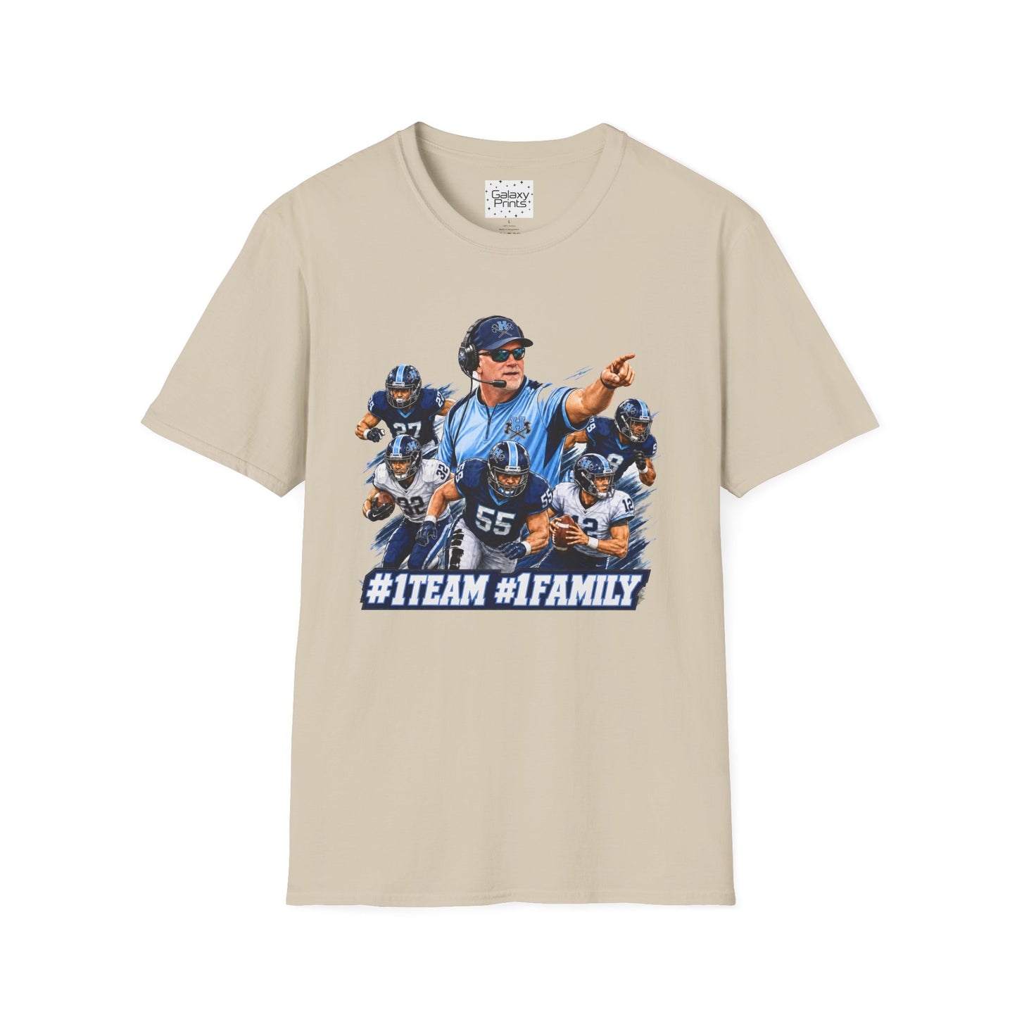 Hoggard Vikings Inspired - 1TEAM 1FAM -2  - Viking Helmet - Unisex T-Shirt 2