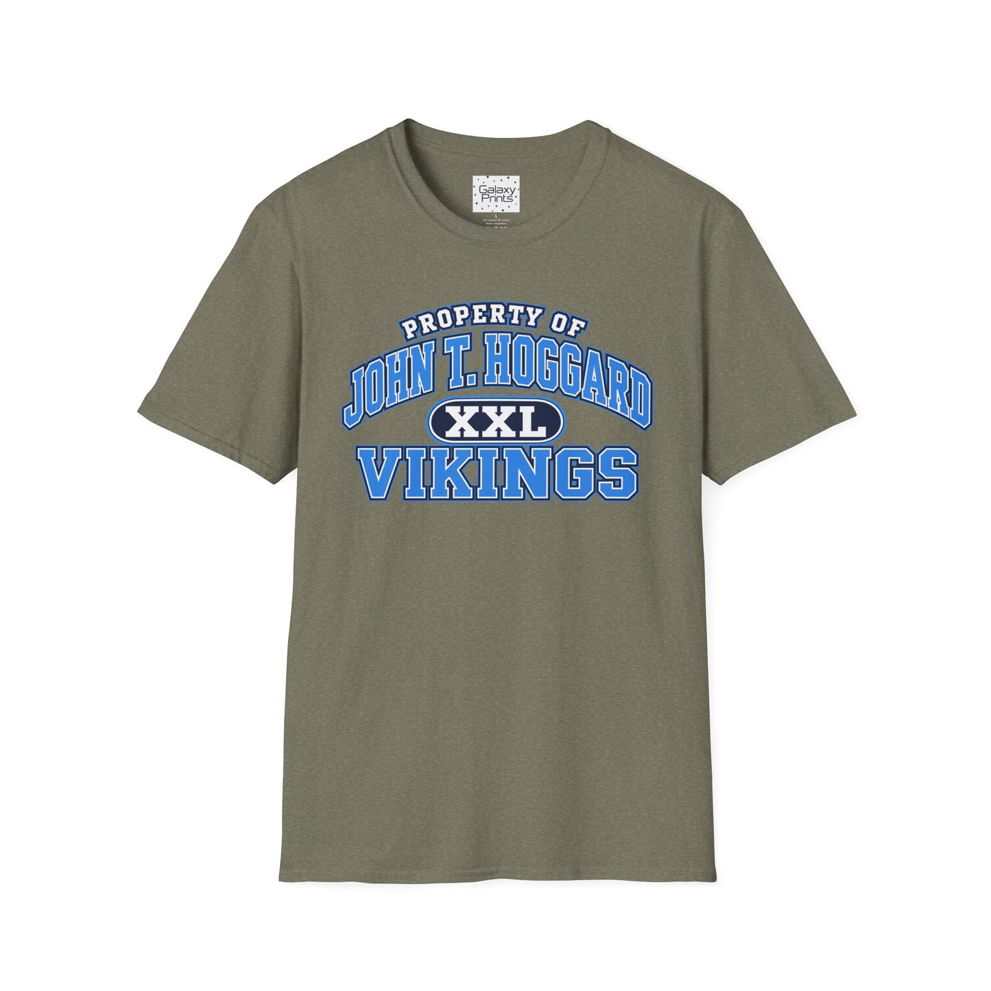 Property of JTH Vikings T‑Shirt XXL — Viking in Power Circle back - Hoggard School Spirit Tee