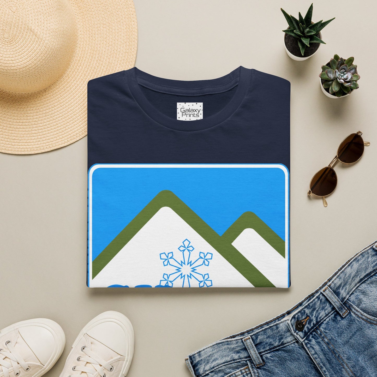Retro Ski Beech T‑Shirt — Vintage Beech Mountain Snowflake Ski Tee