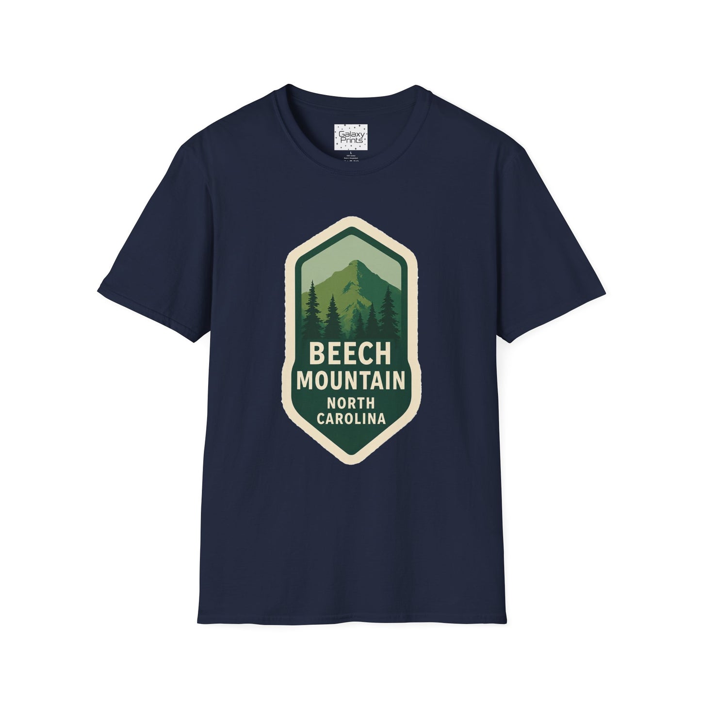 Beech Mountain NC Vintage Hiking T-Shirt — Retro Mountain Badge Graphic Tee