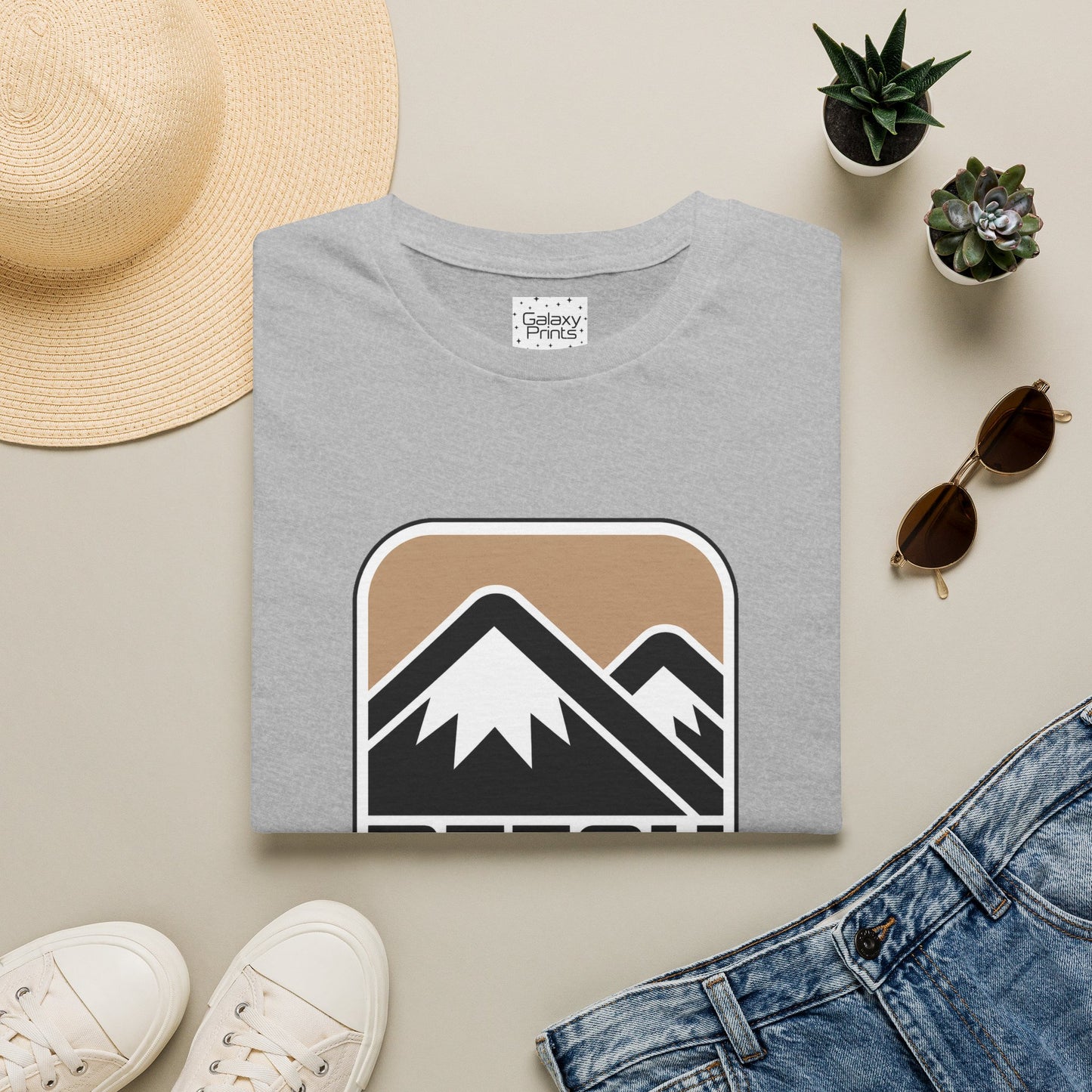 Beech Mountain NC Hiking T‑Shirt — Retro Mountain Badge Tee