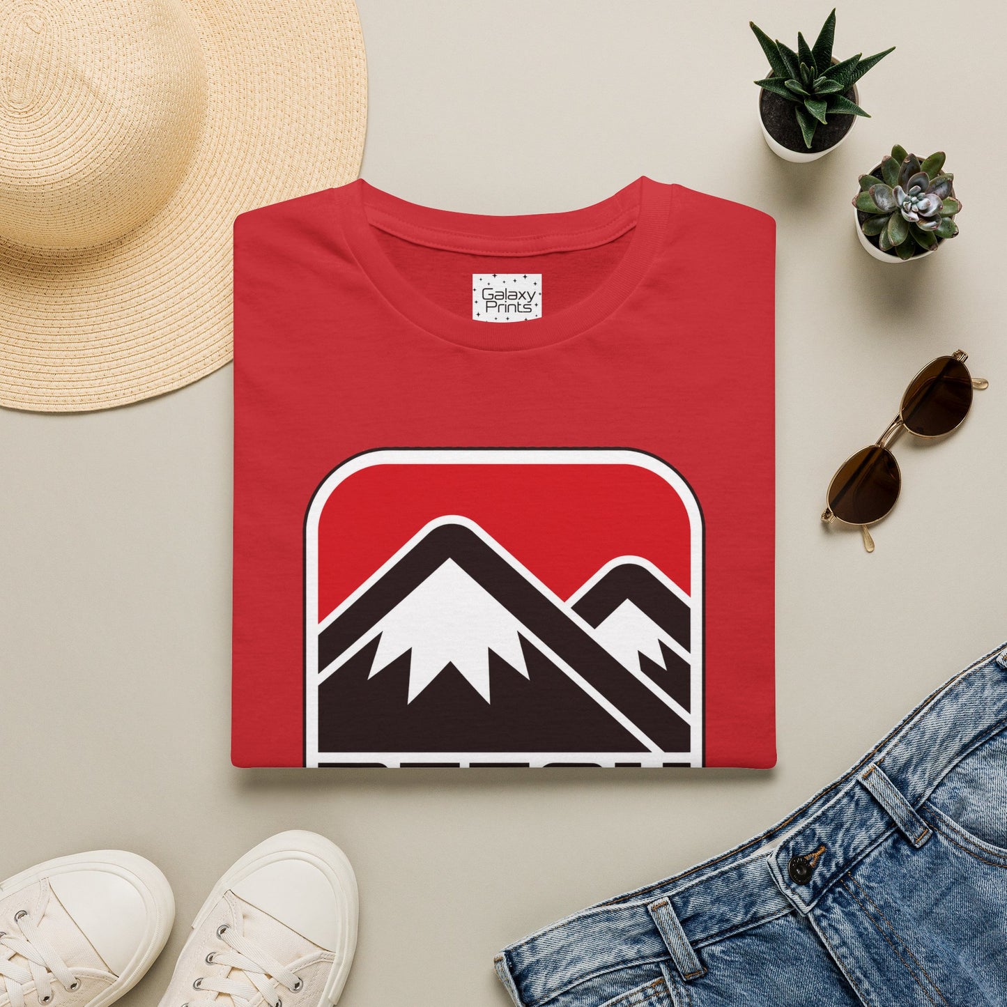 Ski Patrol Beech Mountain Retro T-Shirt — Beech Mountain Ski Patrol with Mountains on the back- logo Tee