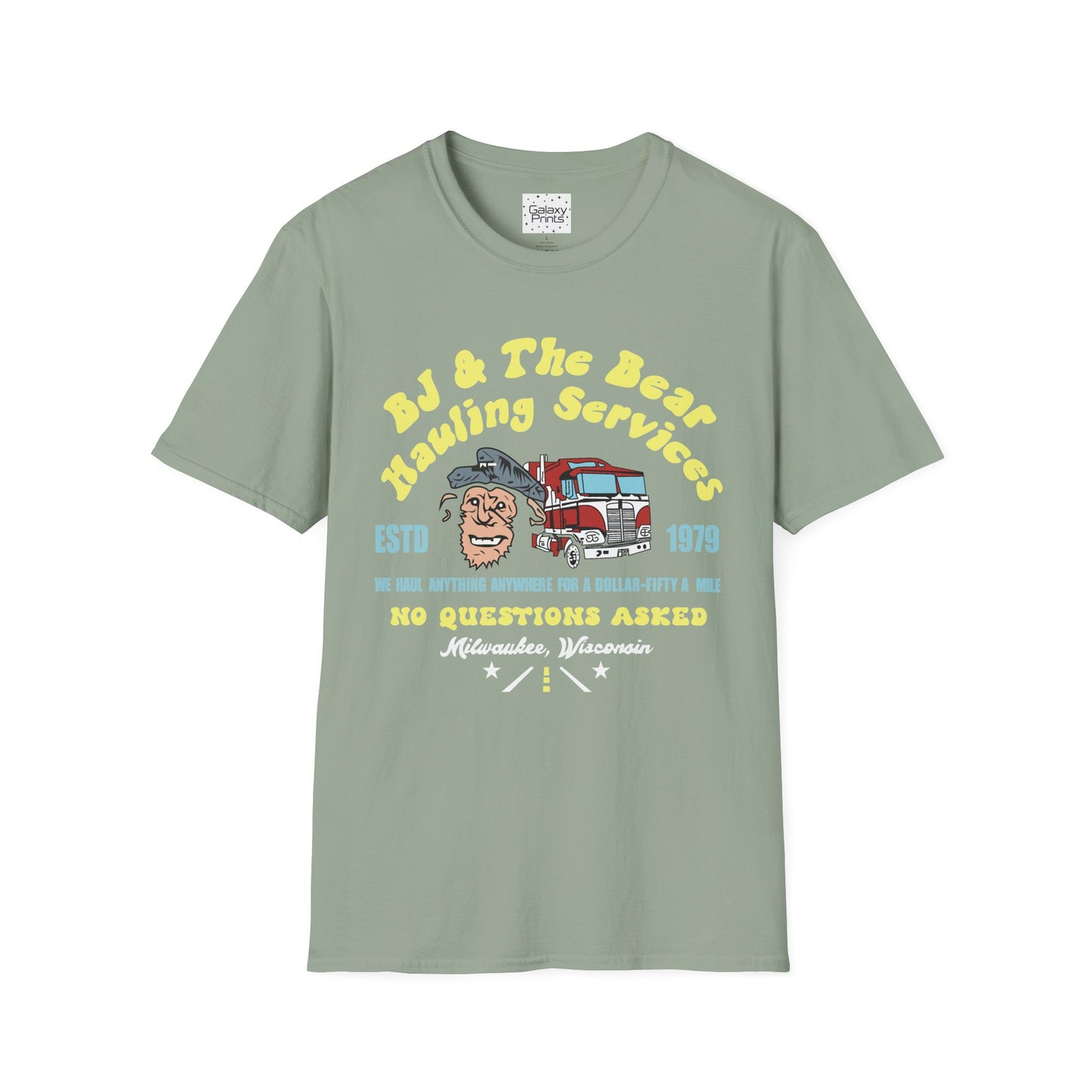 Unisex T-Shirt - Truck Driver BJ and Bear Design - POP Culture