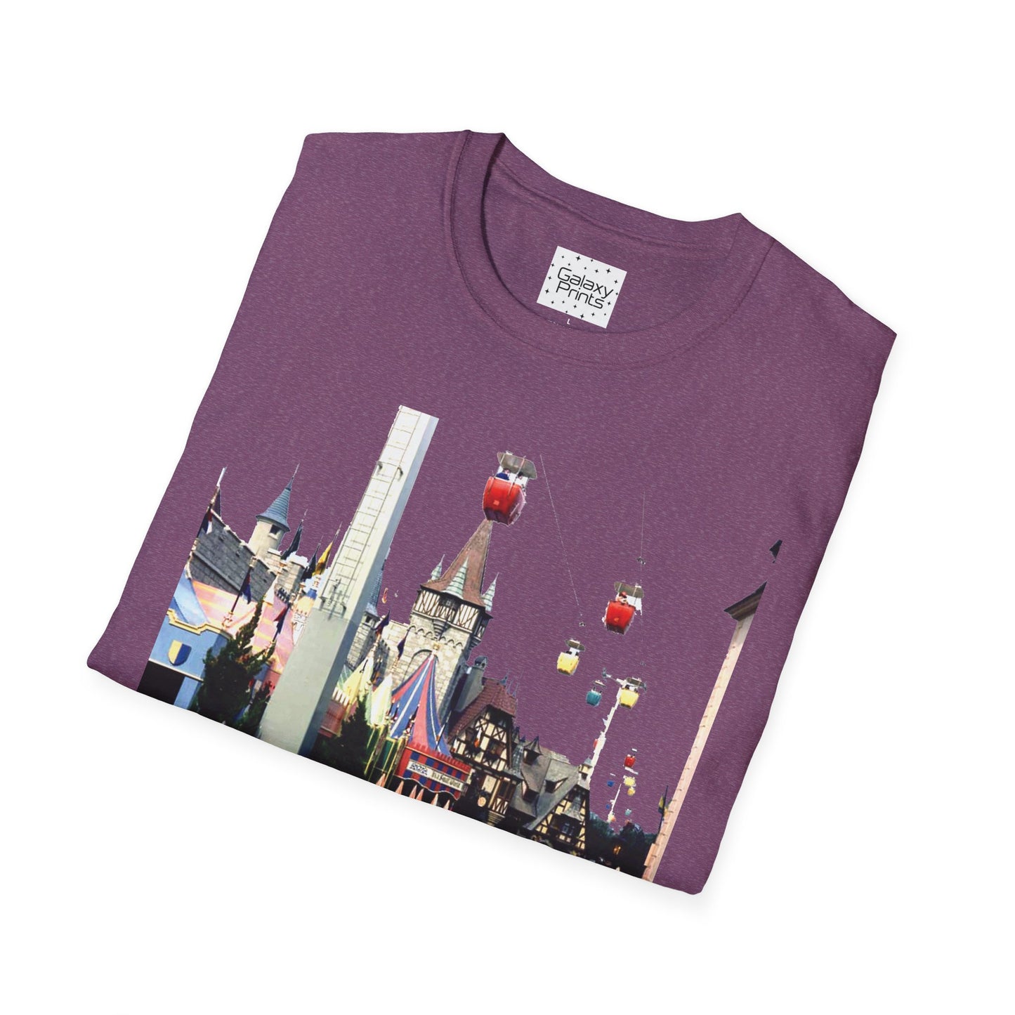 Unisex T-Shirt - DISNEY Inspired - '1970's WDW Florida Picture Graphic next to Small World & Pinocchio Grotto'