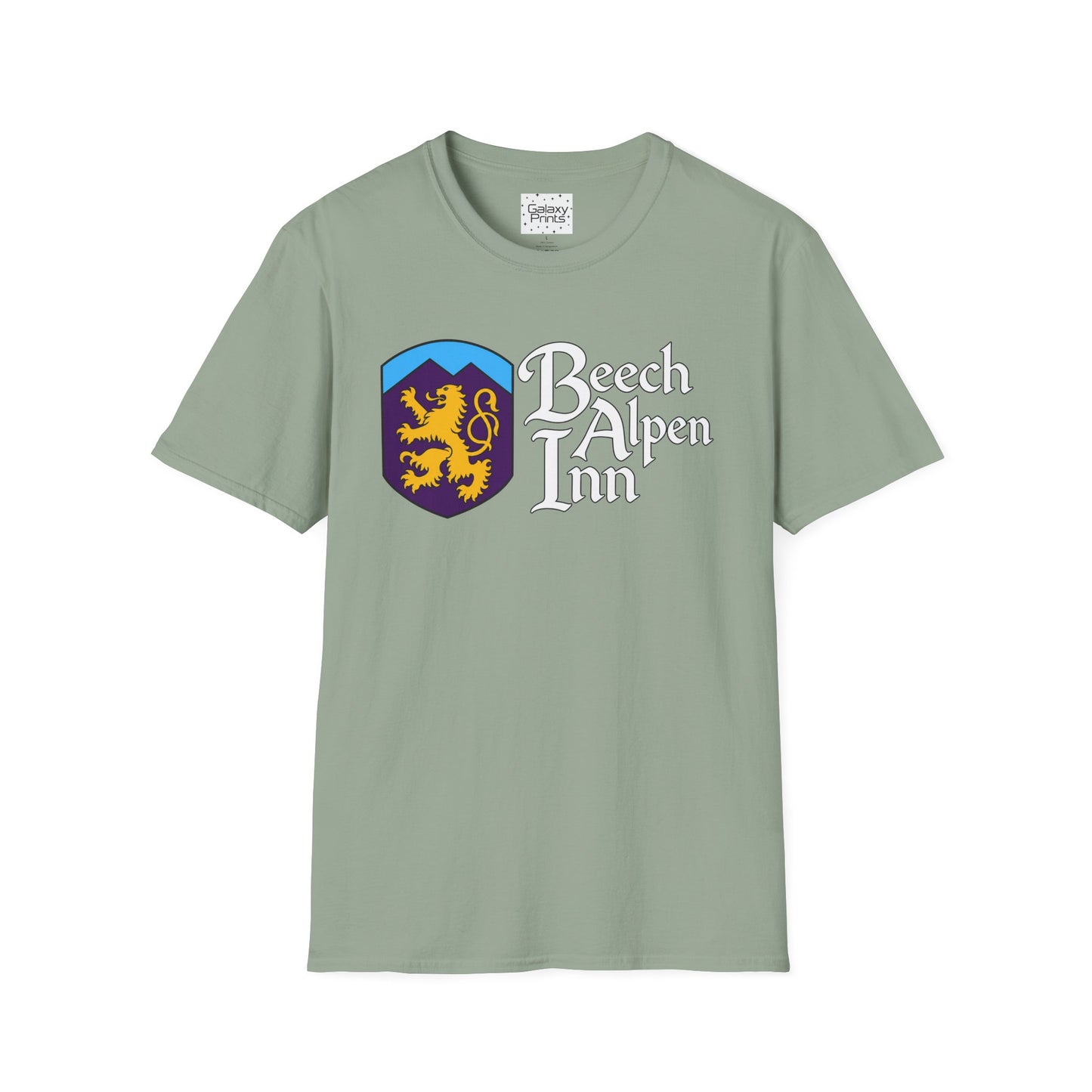 Beech Alpen Inn Crest Tee - (vintage heraldic logo) T-Shirt - Beech Mtn, NC