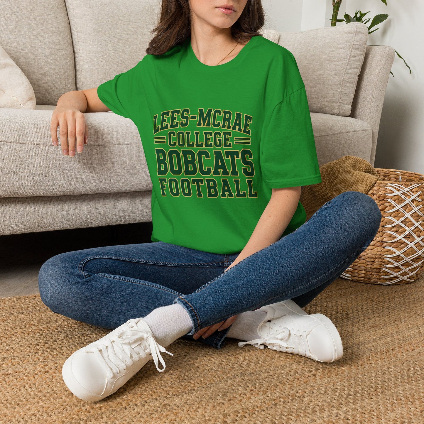 Lees McRae College Bobcats Football Vintage Football T-Shirt — Retro Game Day Tee Lees McRae Forever Undefeated