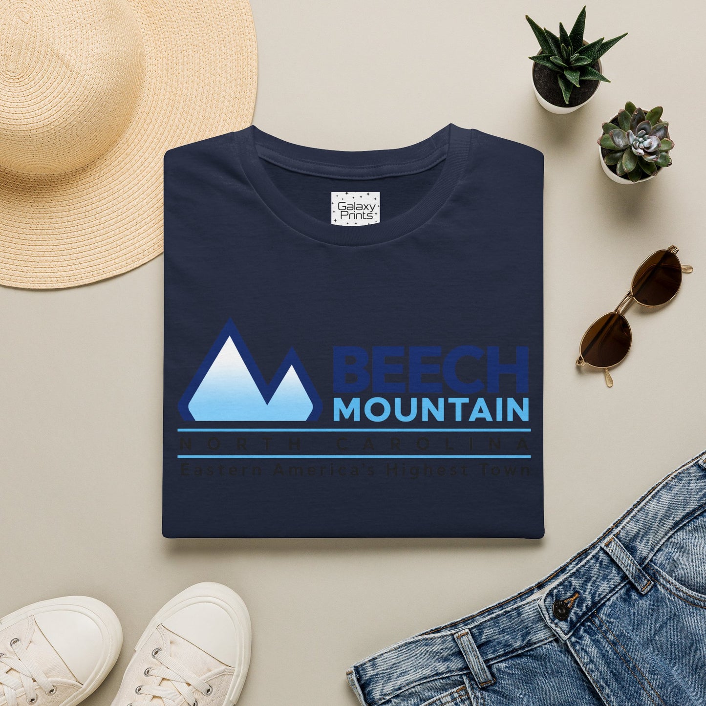 Beech Mountain NC T-Shirt — "Eastern America's Highest Town" Souvenir