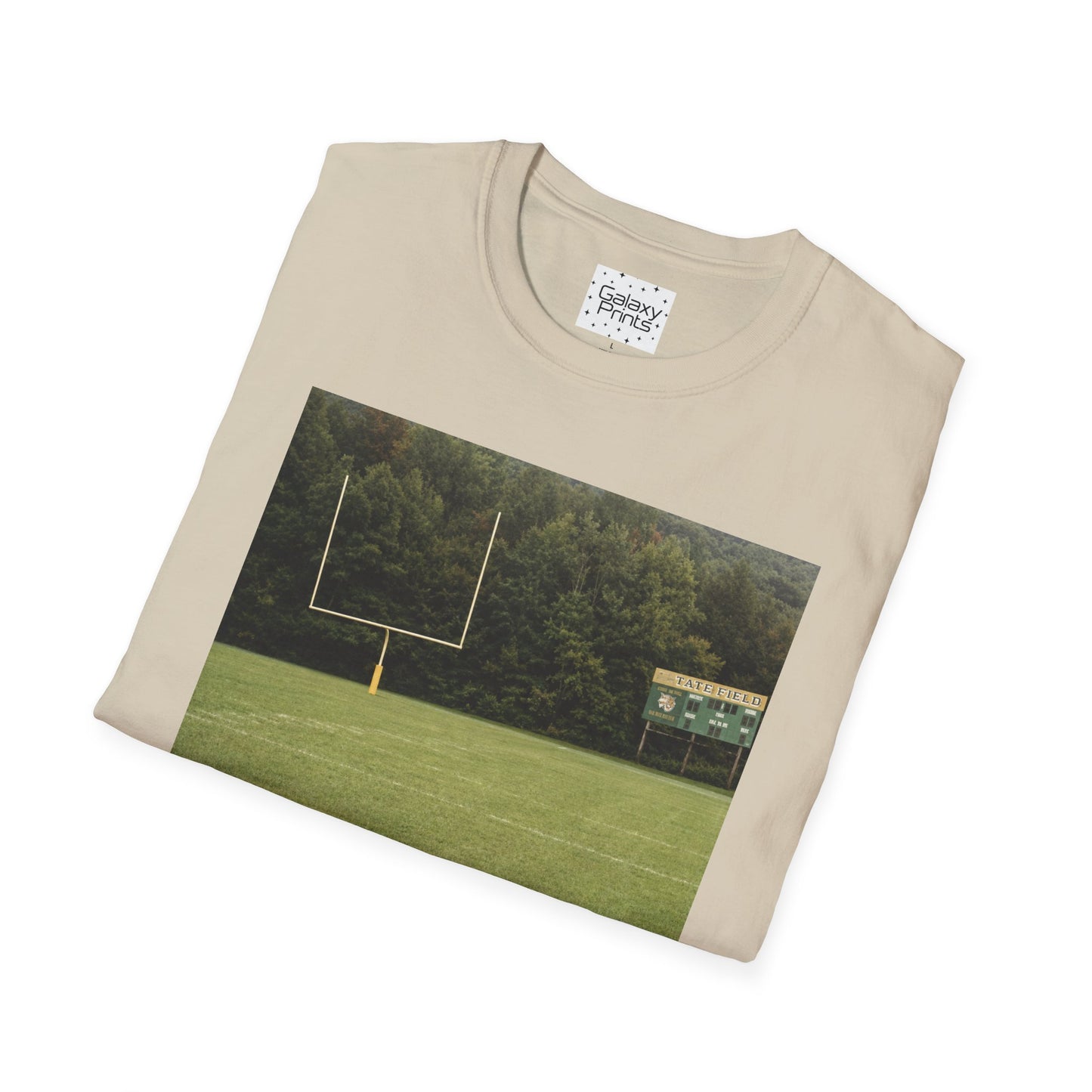 Tate Football Field Photo T-Shirt — Vintage LMC Football Graphic Tee