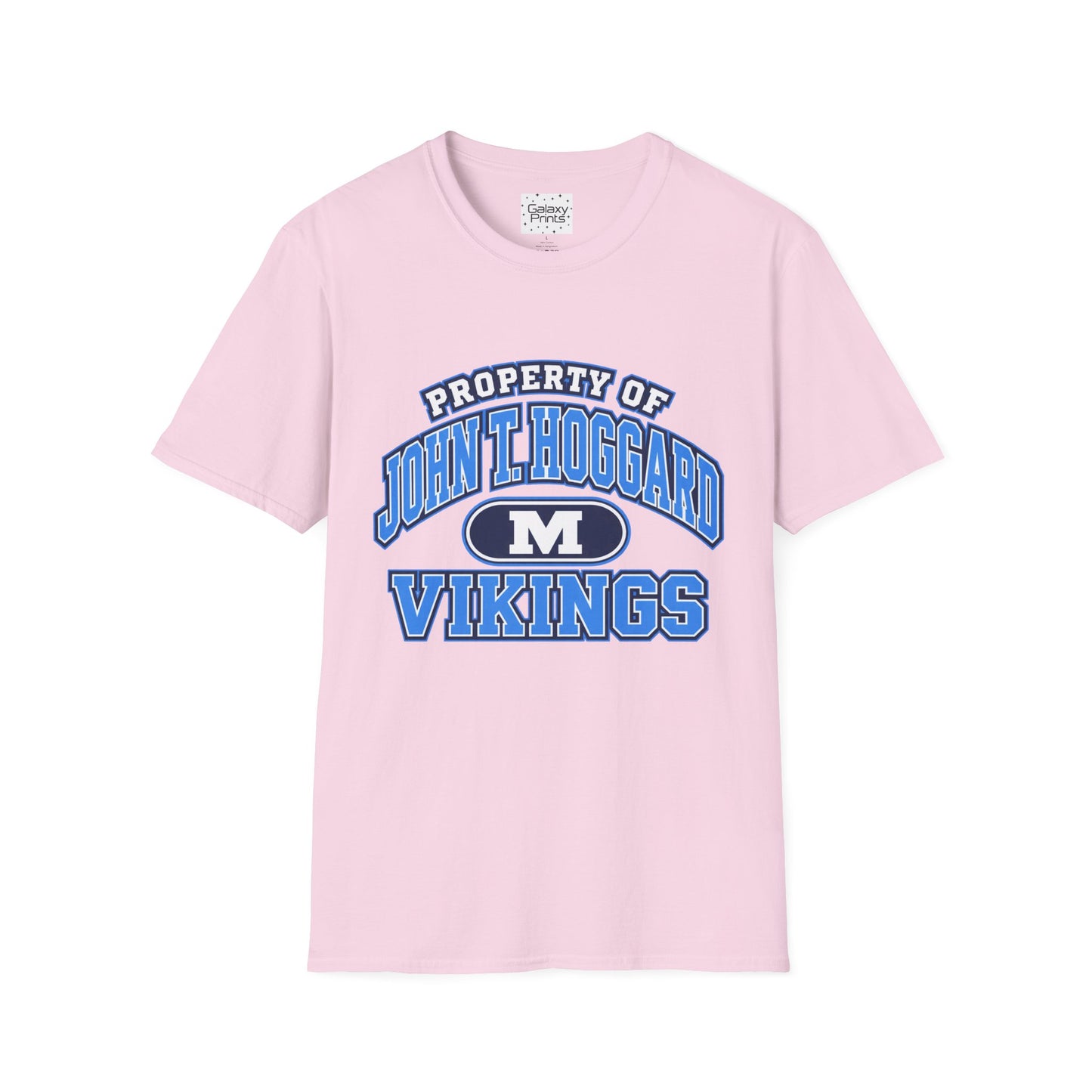 Property of JTH Vikings T‑Shirt M — Viking in Power Circle back - Hoggard School Spirit Tee