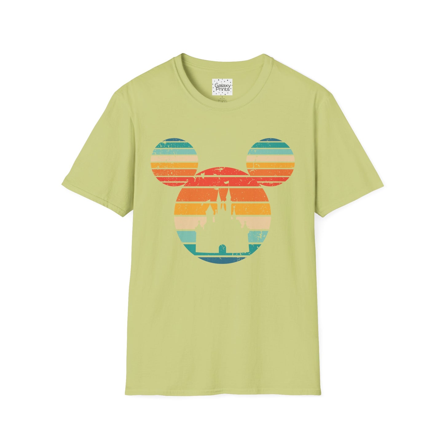Unisex T-Shirt - DISNEY Inspired - 'Mickey Ears with Pastel Colors Distressed'