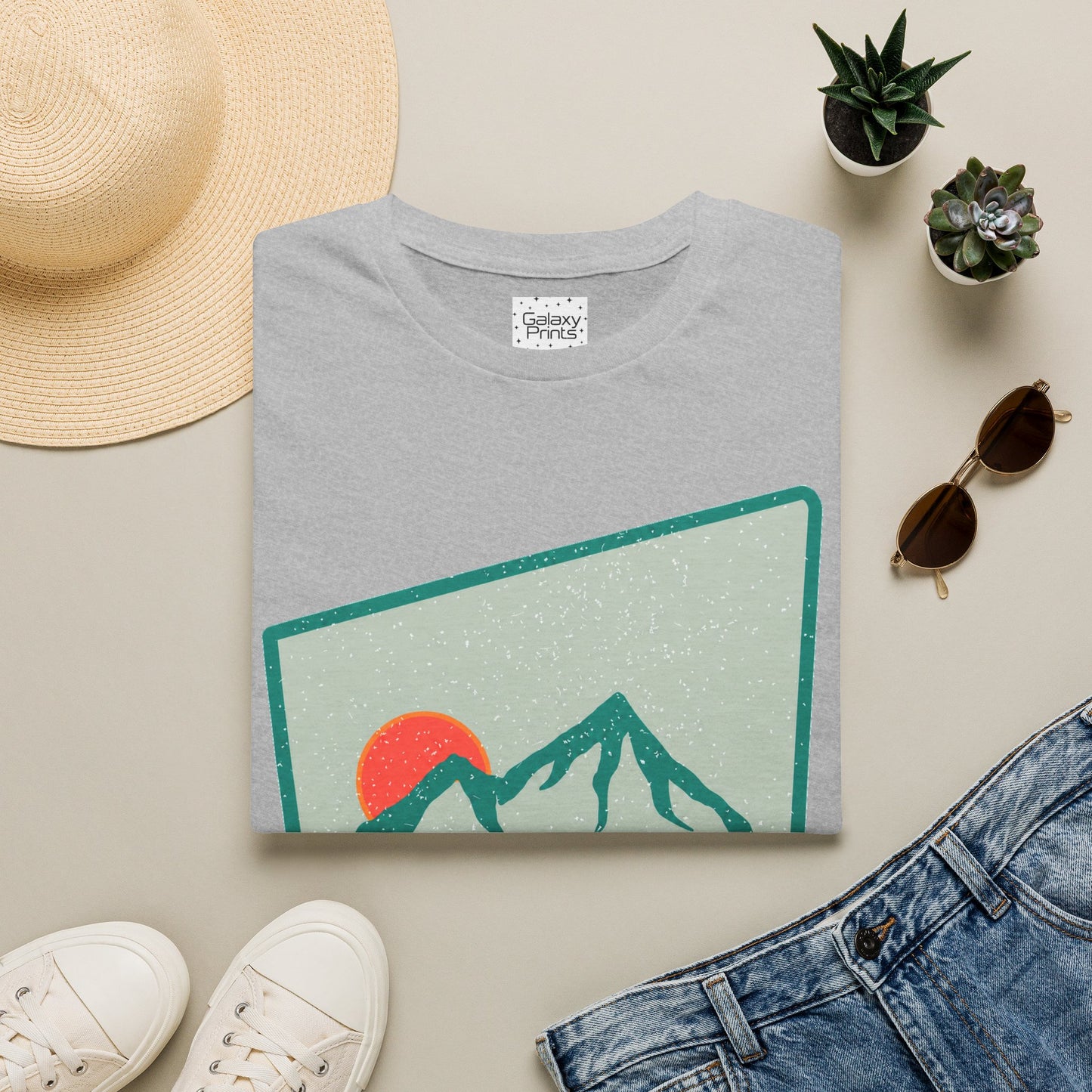 Beech Mountain NC Let it Snow T-Shirt — Retro Mountain Sunrise Snow Tee