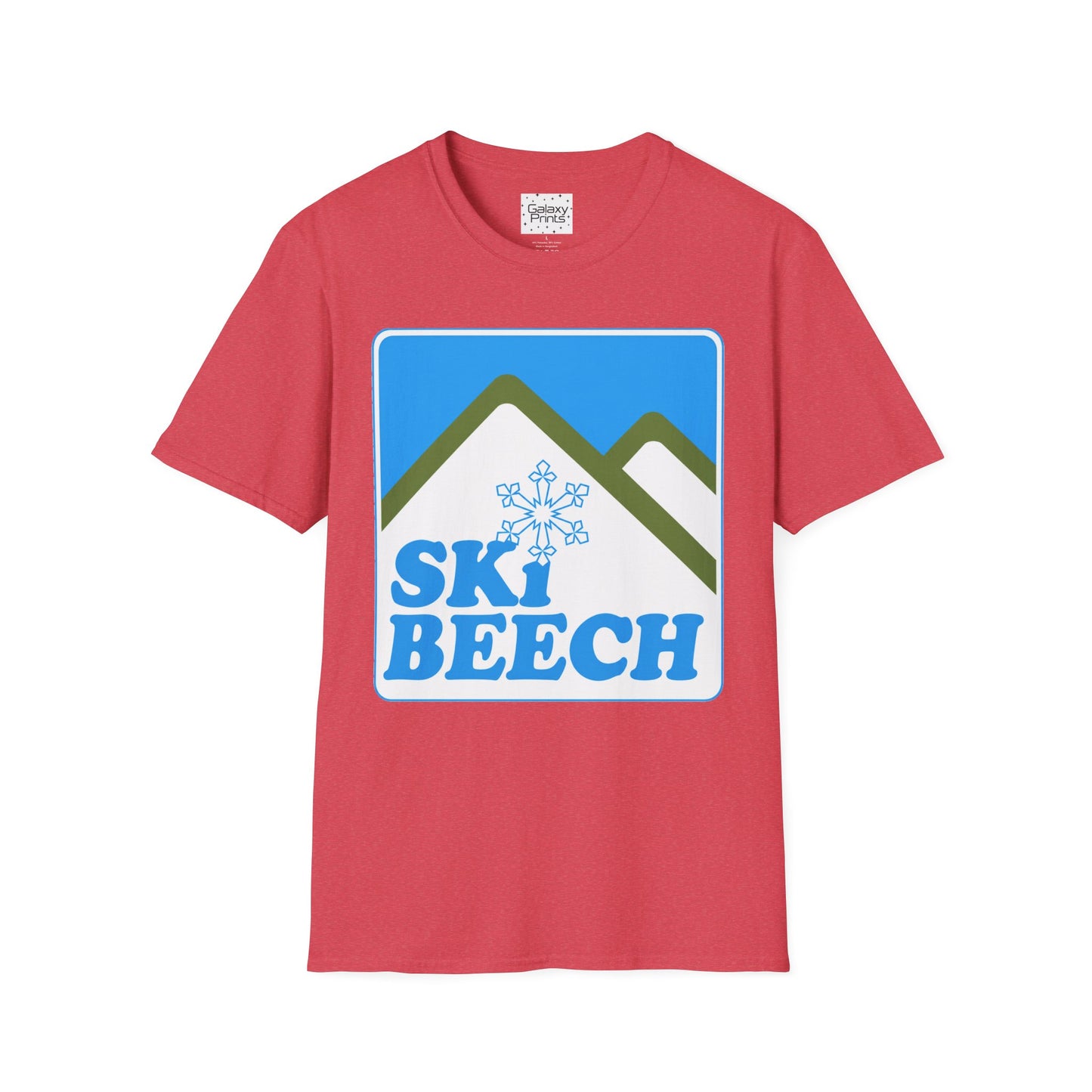 Retro Ski Beech T‑Shirt — Vintage Beech Mountain Snowflake Ski Tee
