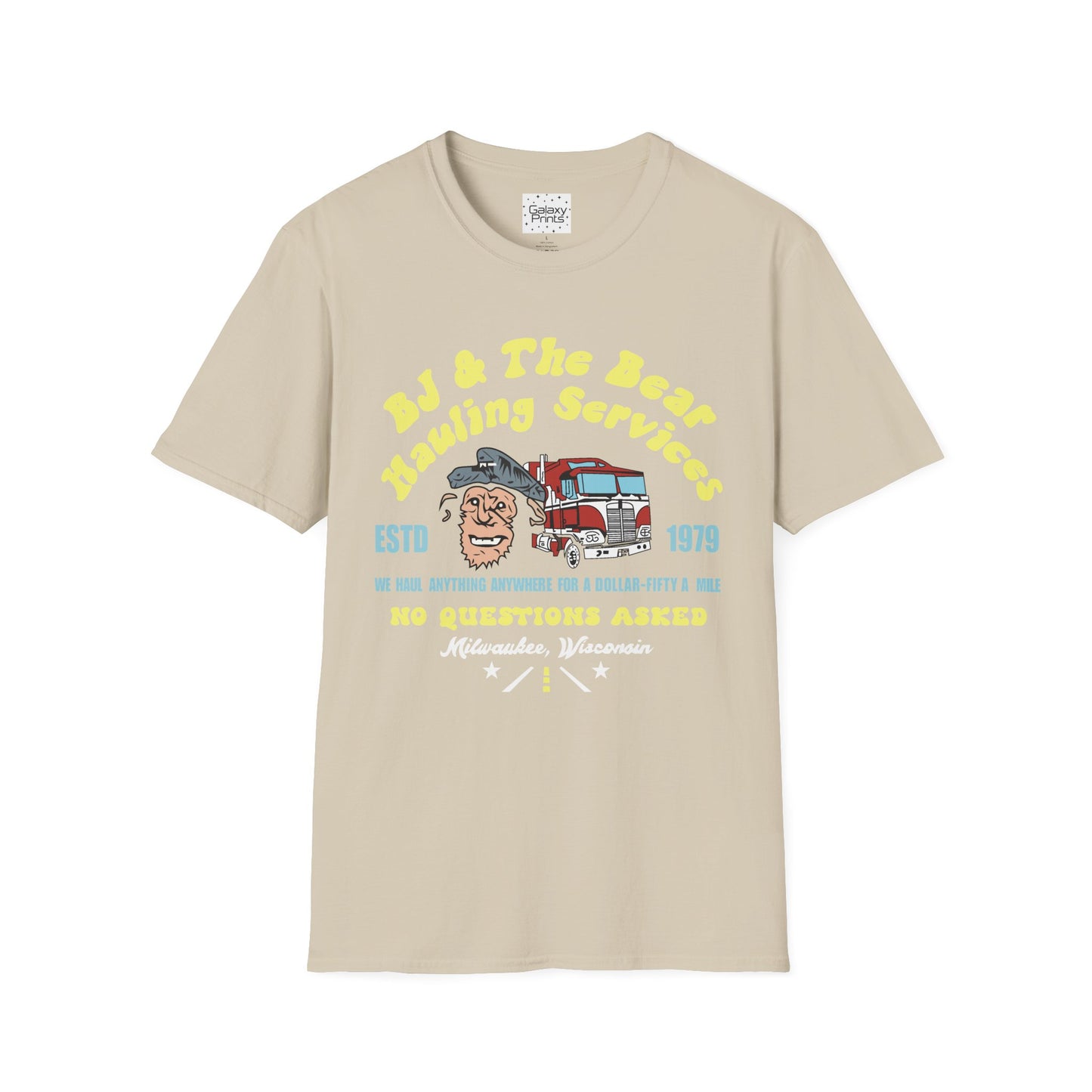 Unisex T-Shirt - Truck Driver BJ and Bear Design - POP Culture
