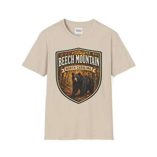 Beech Mountain North Carolina T-Shirt — Rustic Bear Mountain Graphic Tee