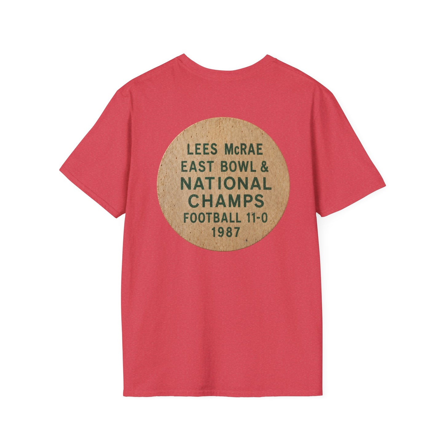 Lees-McRae College Bobcats Vintage Football T-Shirt — Forever Undefeated - Wooden Nickel / Chip